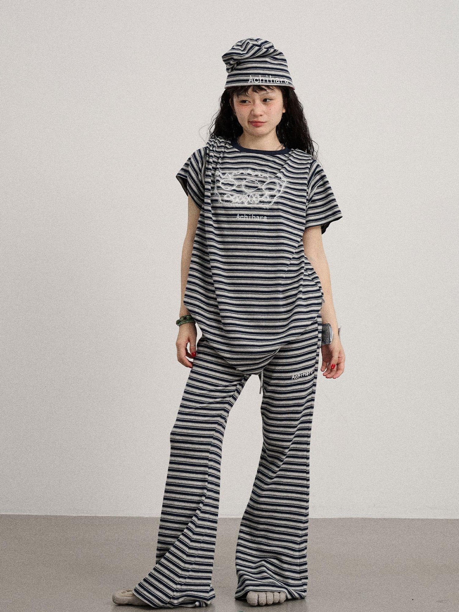 Achihara Breton Stripe Short Sleeve T Shirt