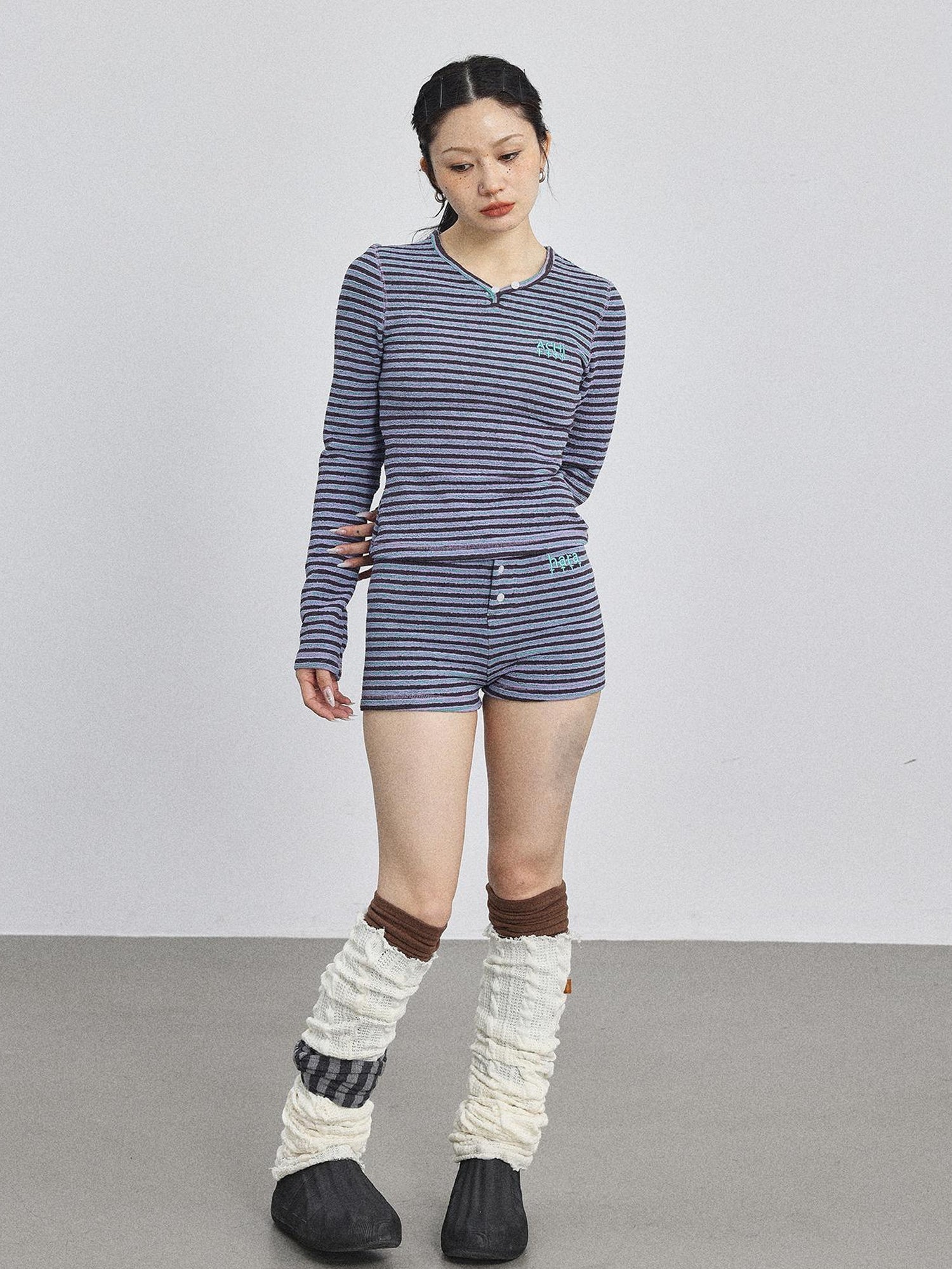 Achihara Breton Striped Long-Sleeve Tee