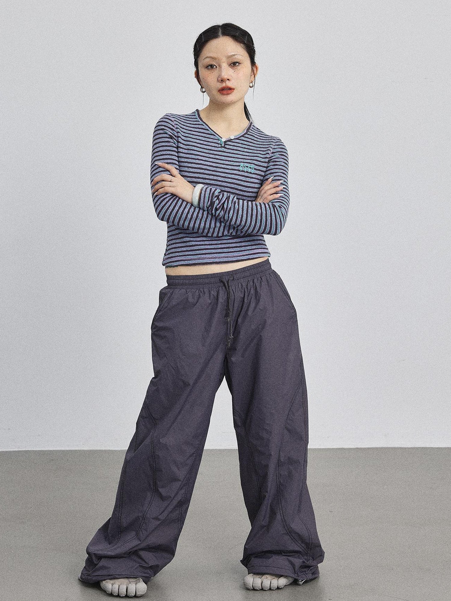 Achihara Breton Striped Long-Sleeve Tee