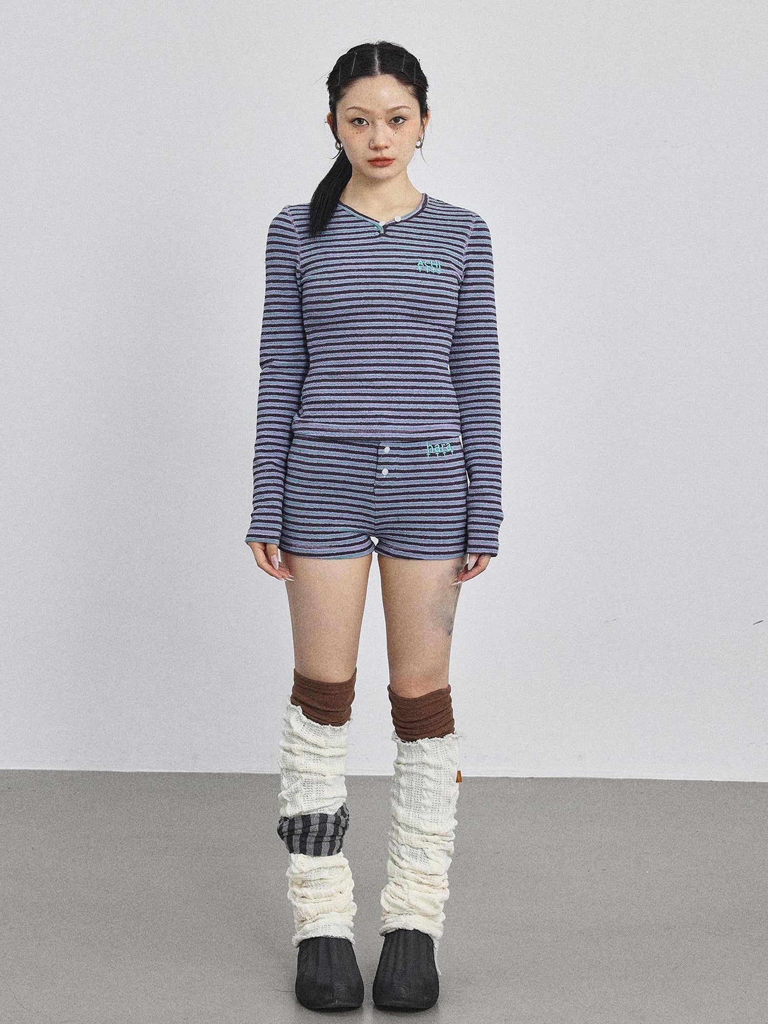 Achihara Breton Striped Long-Sleeve Tee
