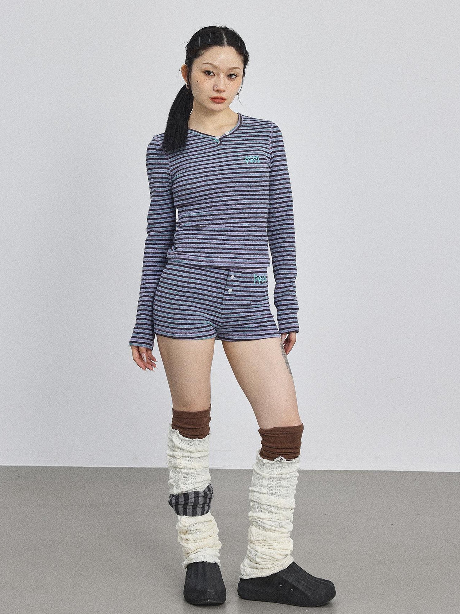 Achihara Breton Striped Long-Sleeve Tee