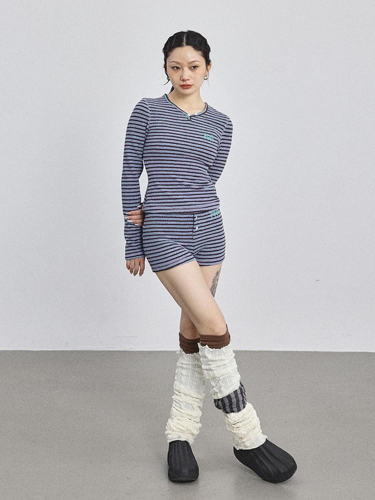 Achihara Breton Striped Long-Sleeve Tee