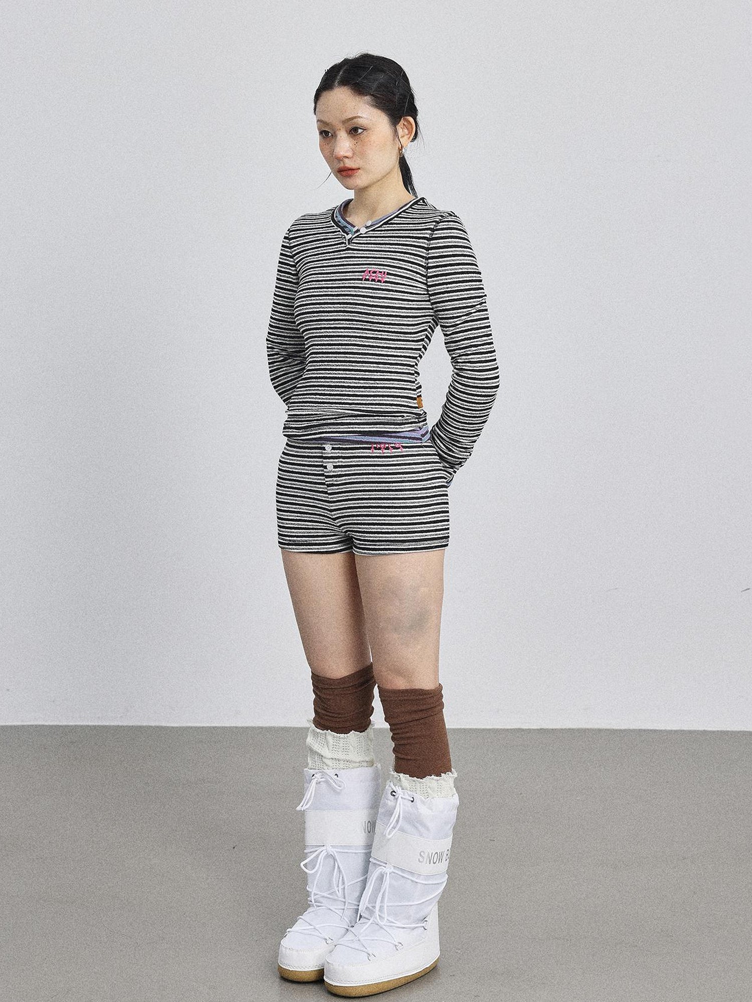 Achihara Breton Striped Long-Sleeve Tee