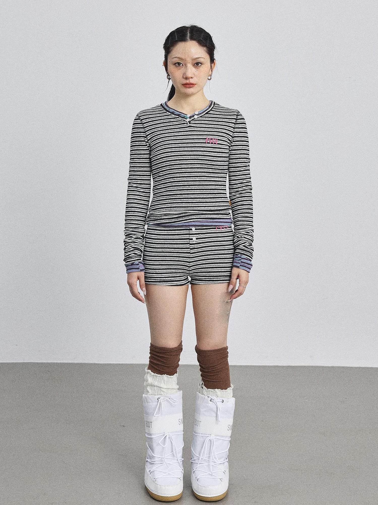 Achihara Breton Striped Long-Sleeve Tee
