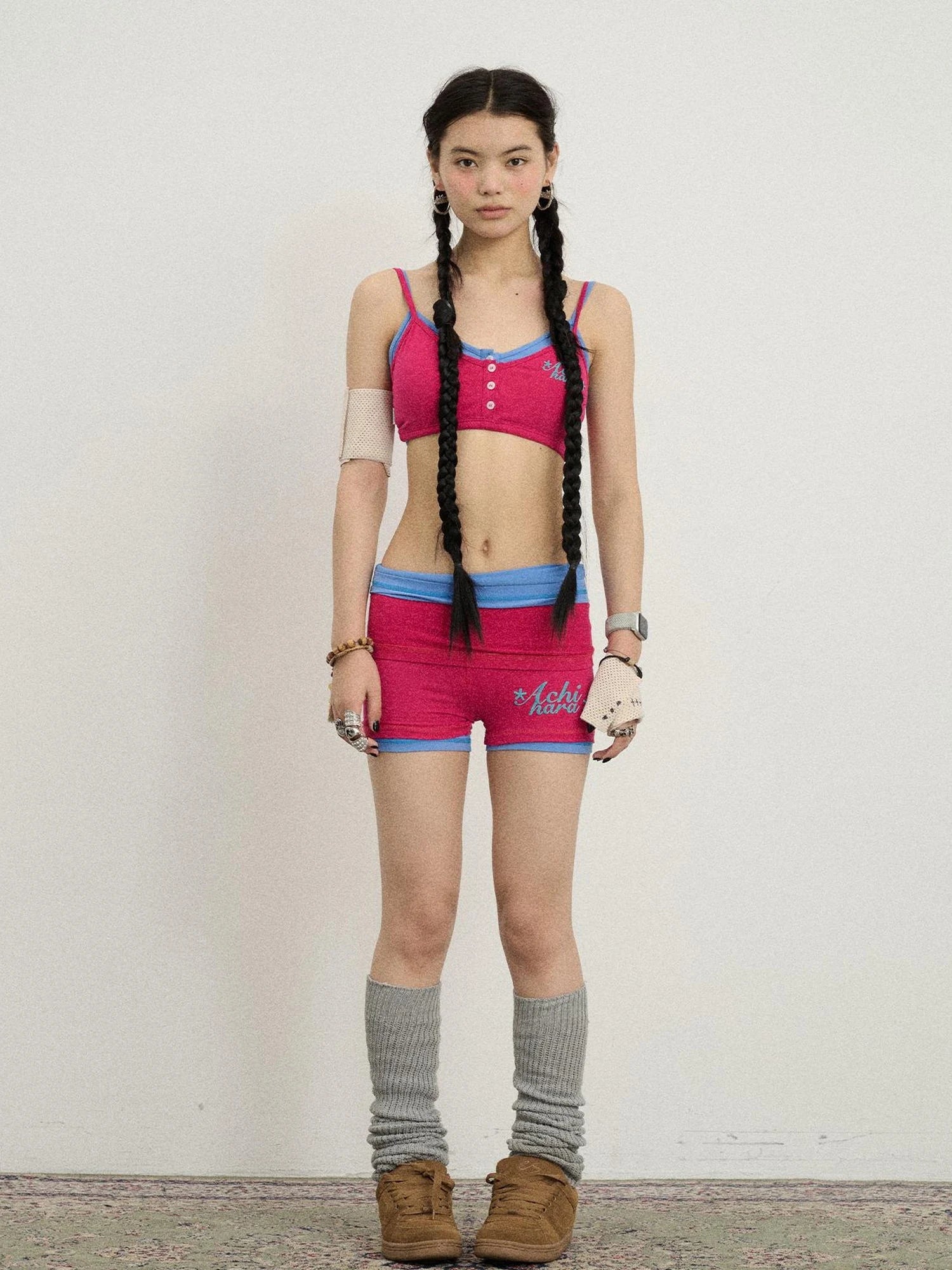 Brittany Candy Bralette V-Neck T-Shirt Long-Sleeve