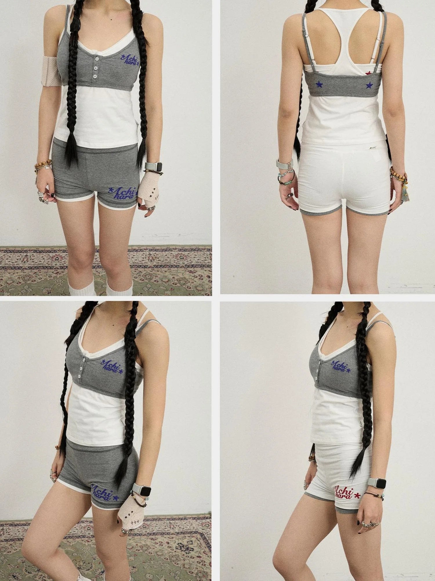 Brittany Candy Bralette V-Neck T-Shirt Long-Sleeve