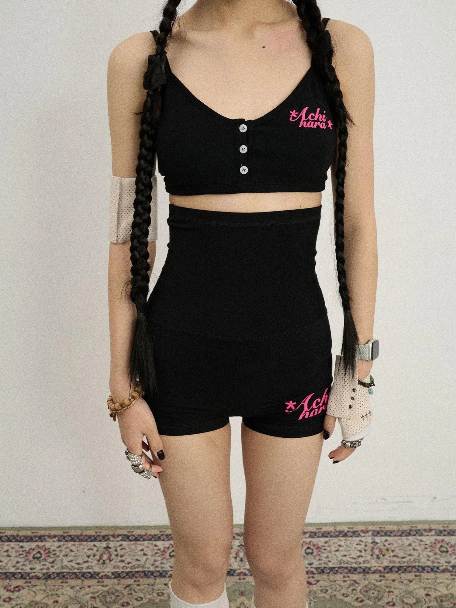 Brittany Candy Bralette V-Neck T-Shirt Long-Sleeve