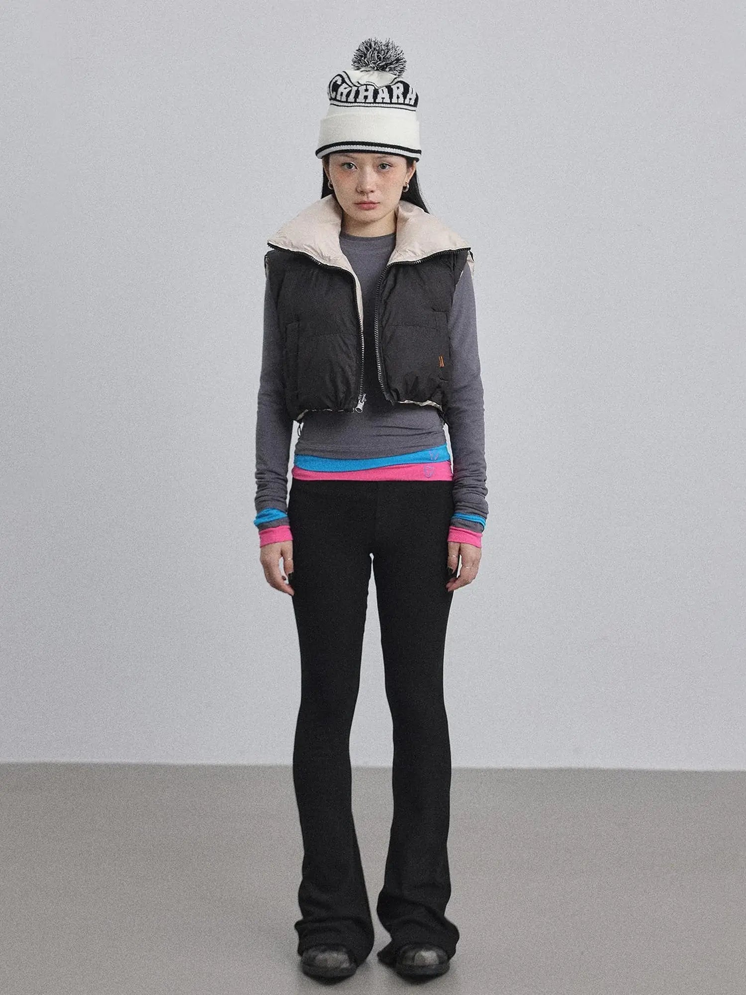 Brittany Flared Leggings Winter Warm High Waist Stretch Pants