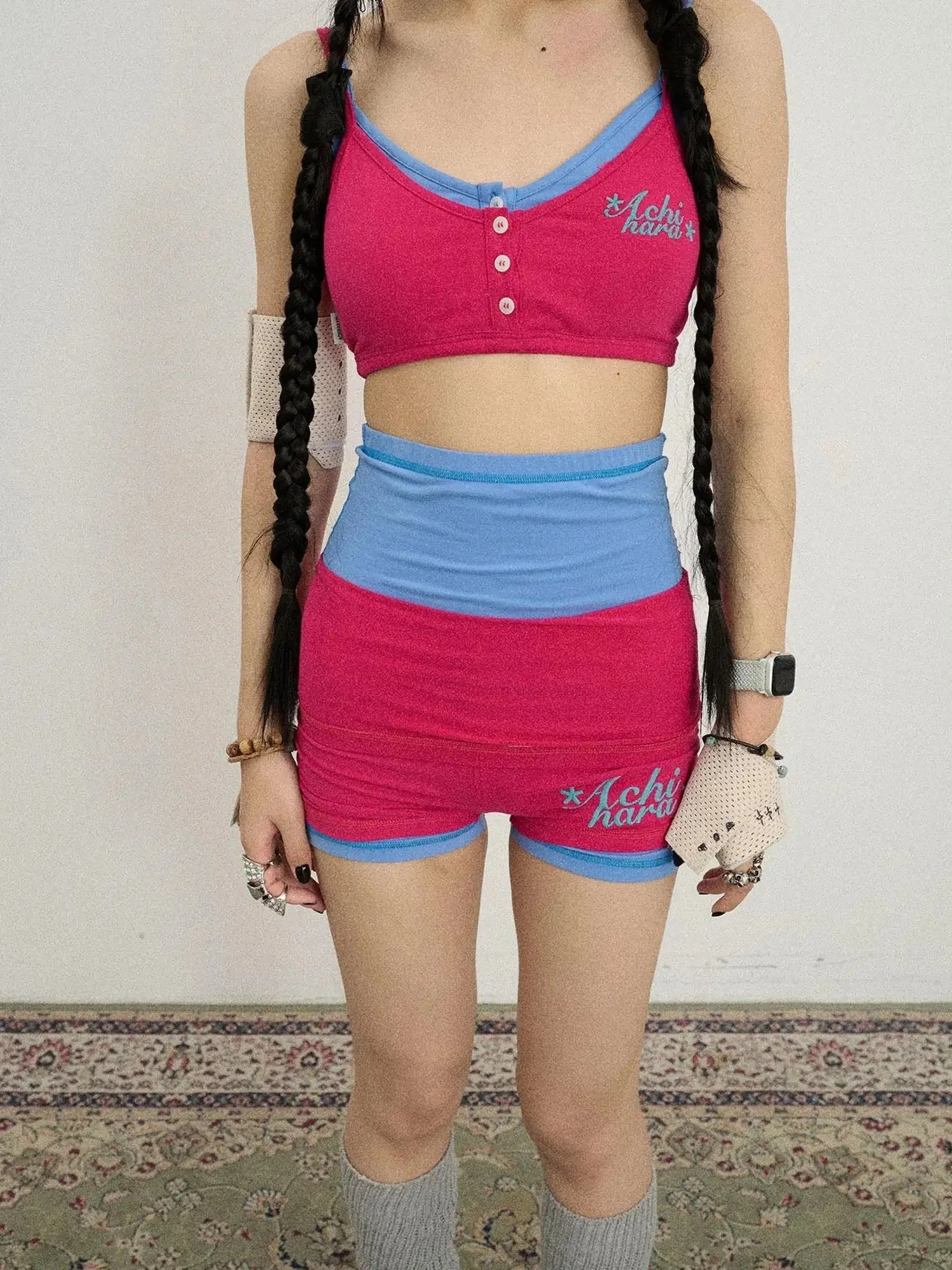 Brittany Soft Cotton Knit High Waisted Shorts