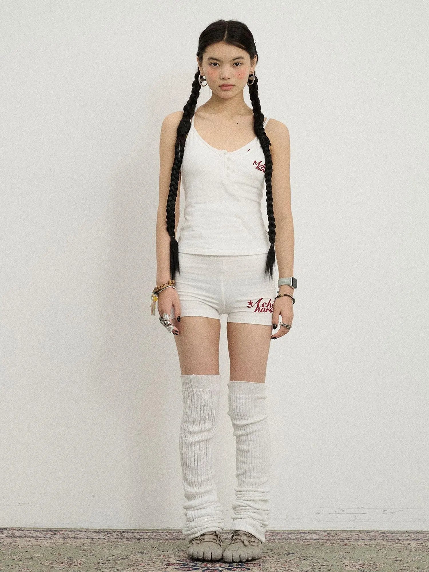 Brittany Soft Cotton Knit High Waisted Shorts