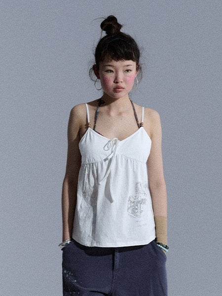 Achihara_Butterfly_V-neck_Cropped_Shoulder_Strap_Women&