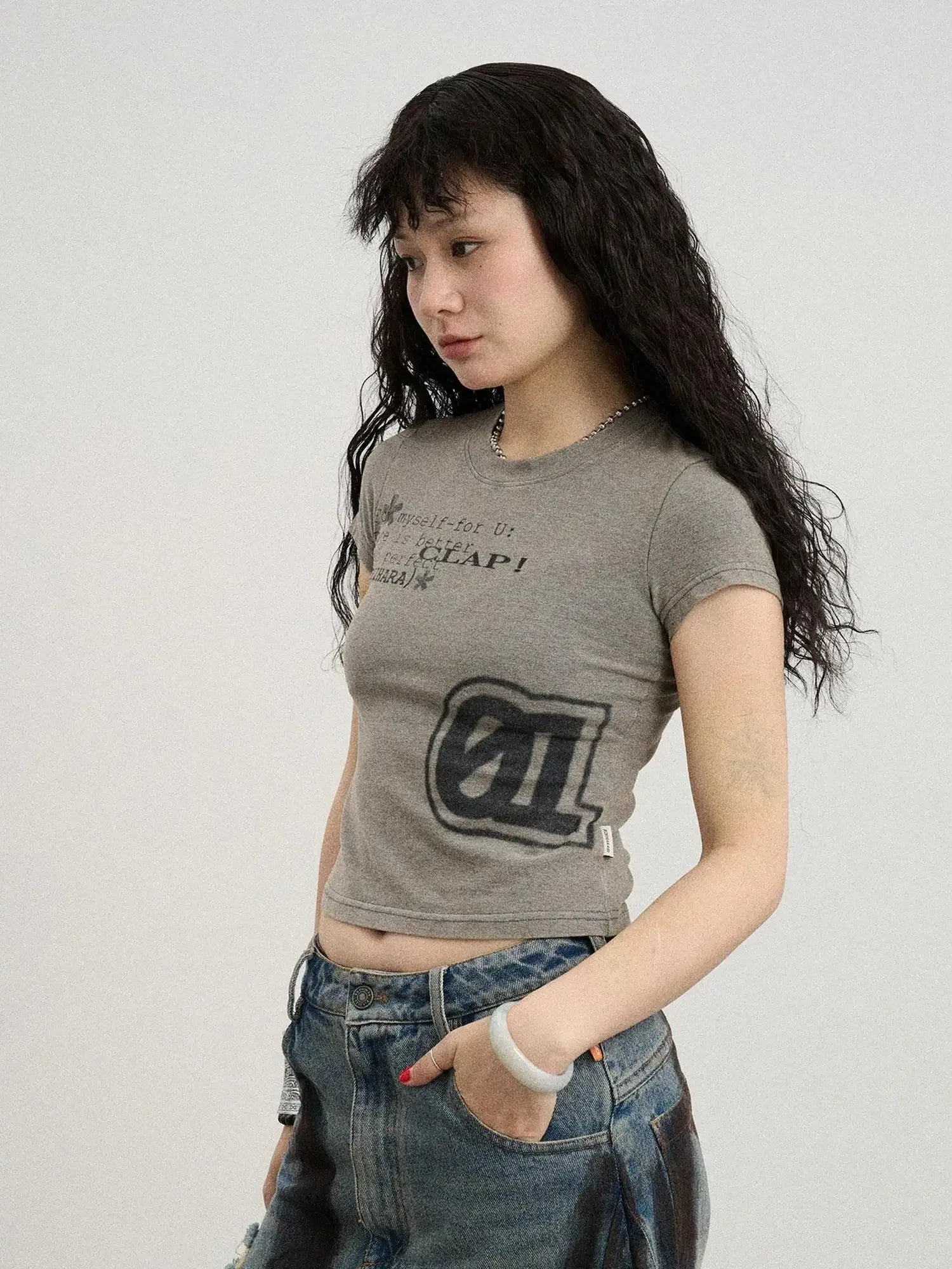 Bye Anxiety Slim Fit Tee