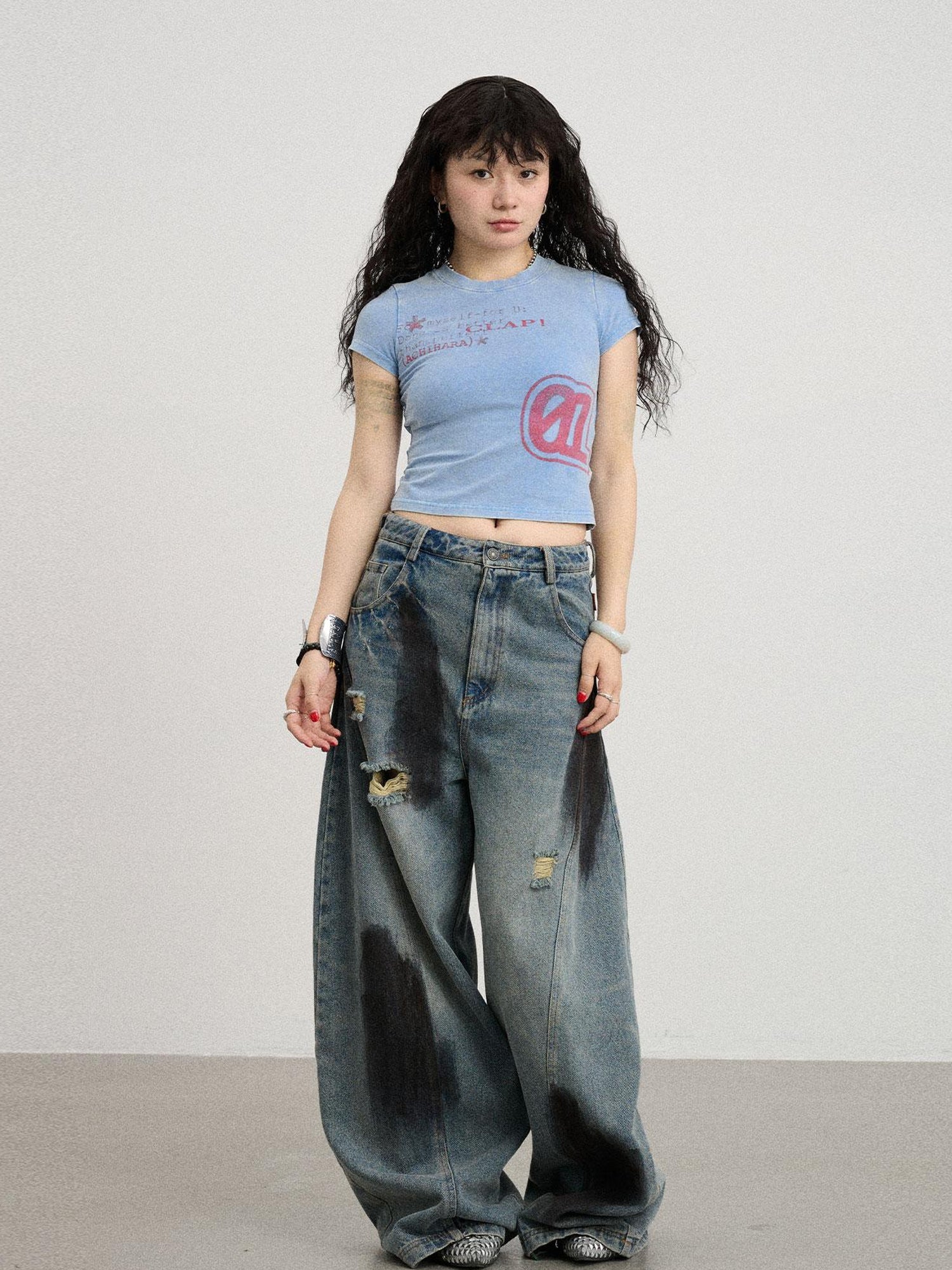 Achihara Bye Anxiety Slim Fit Tee