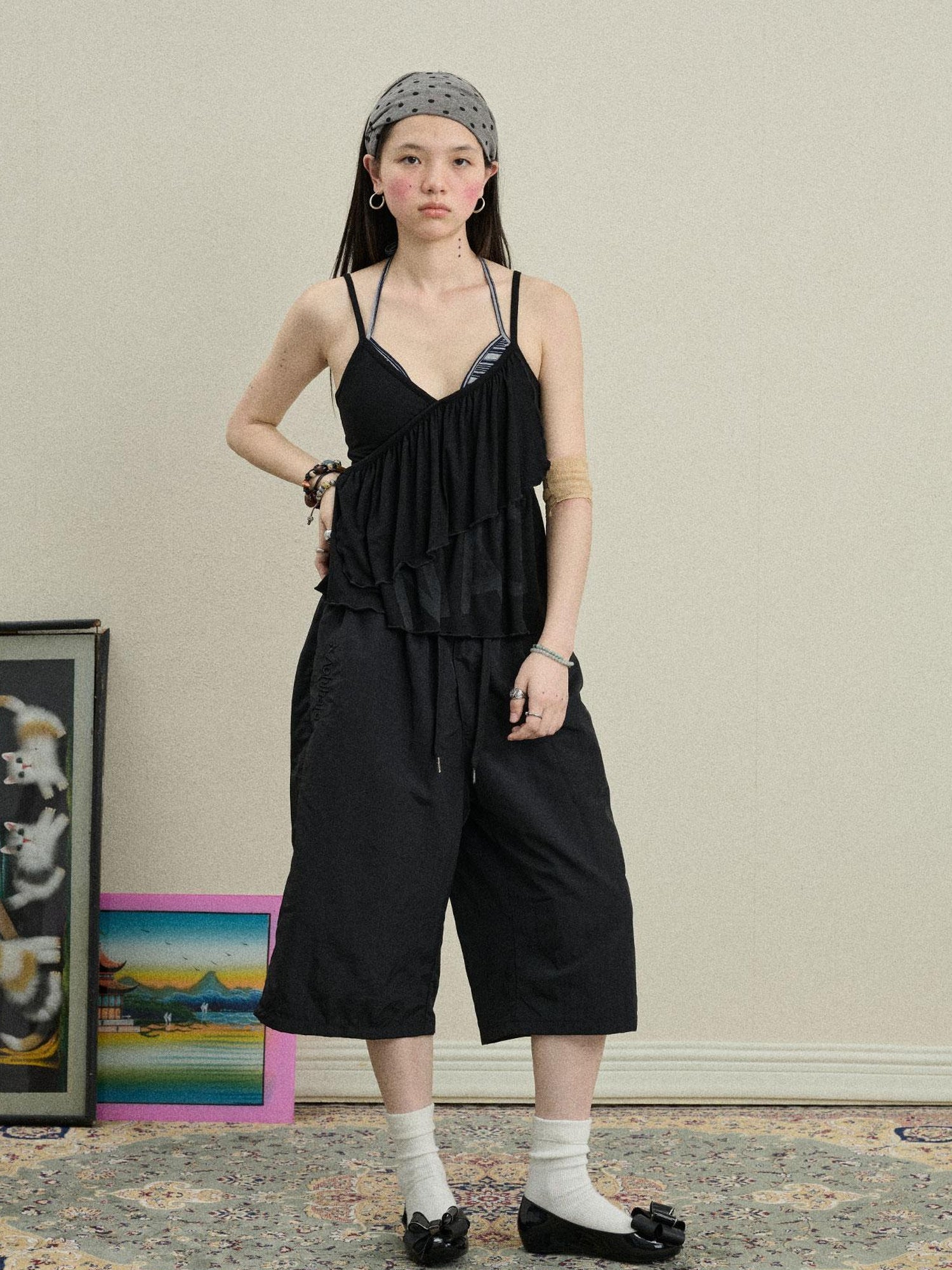 Achihara Chestnut Tree Print Camisole