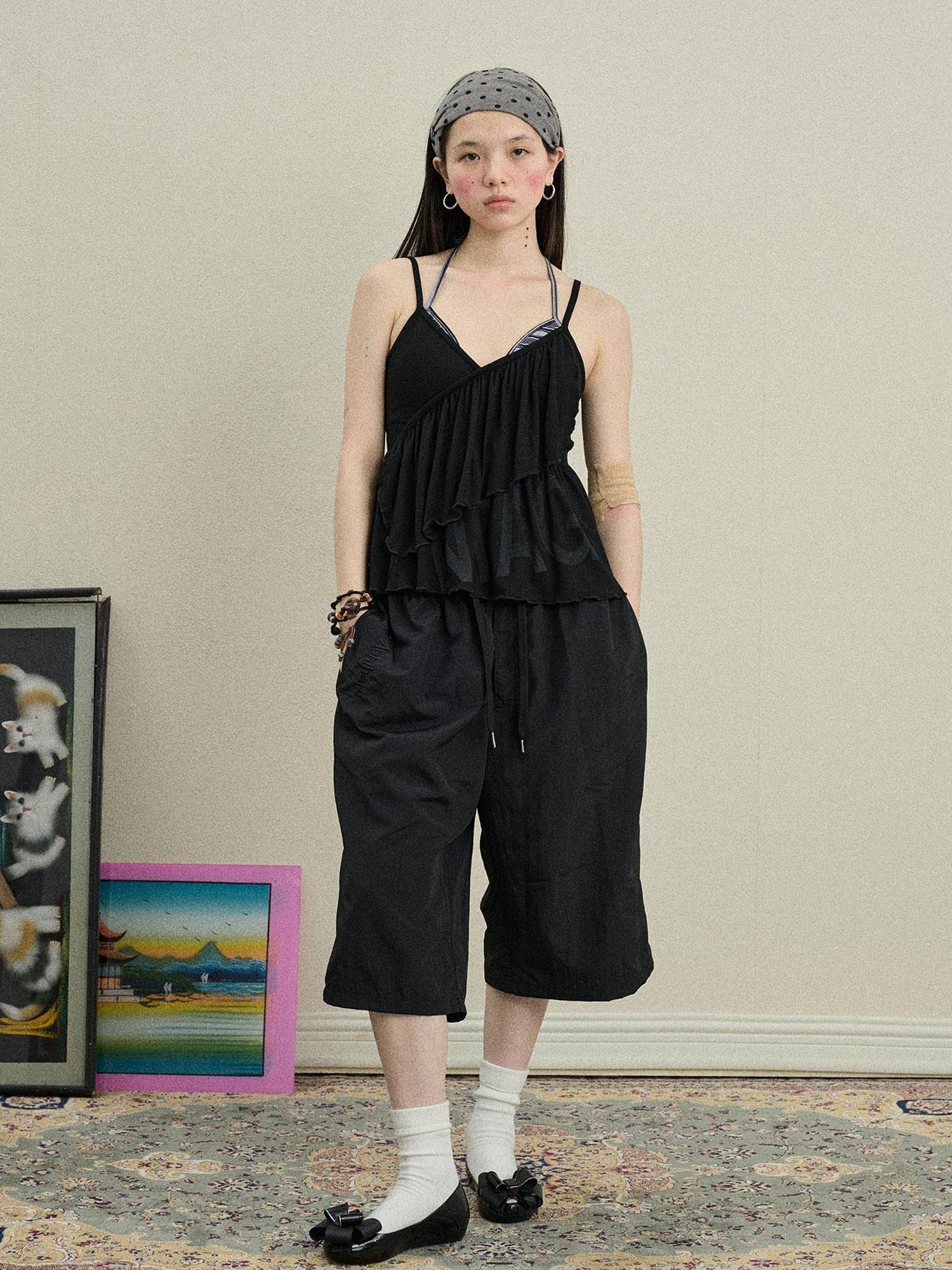 Achihara Chestnut Tree Print Camisole