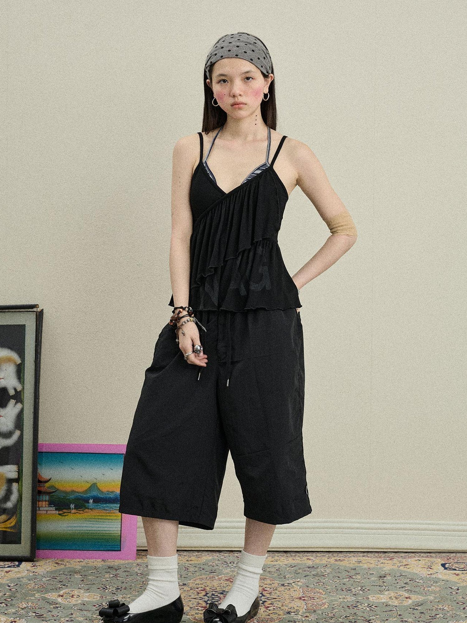 Achihara Chestnut Tree Print Camisole