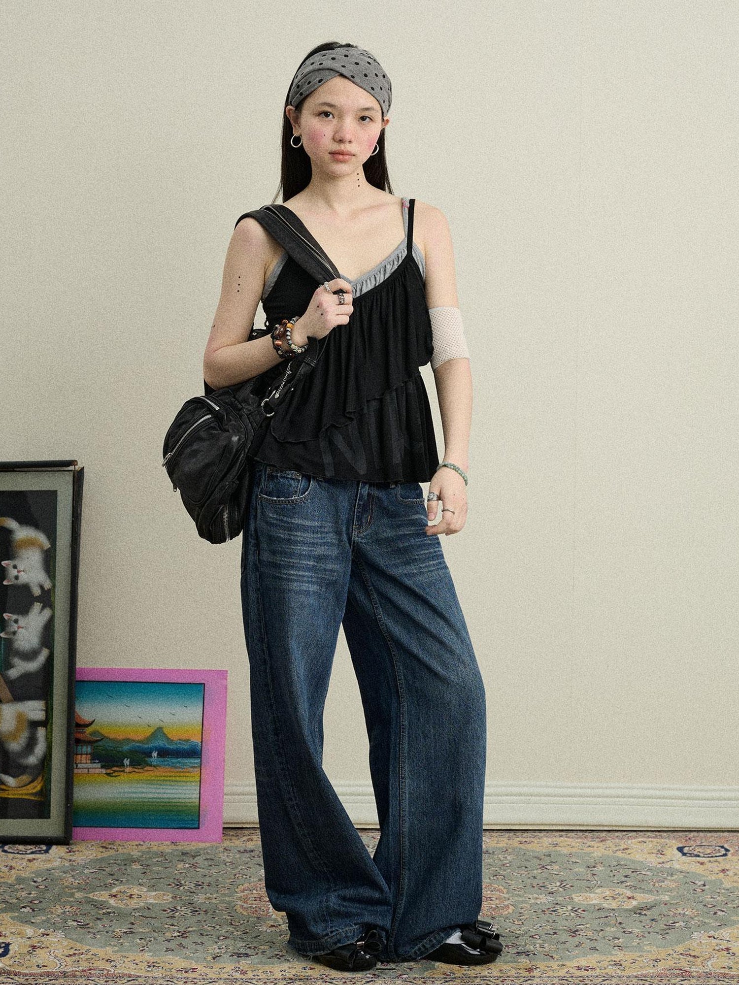 Achihara Chestnut Tree Print Camisole