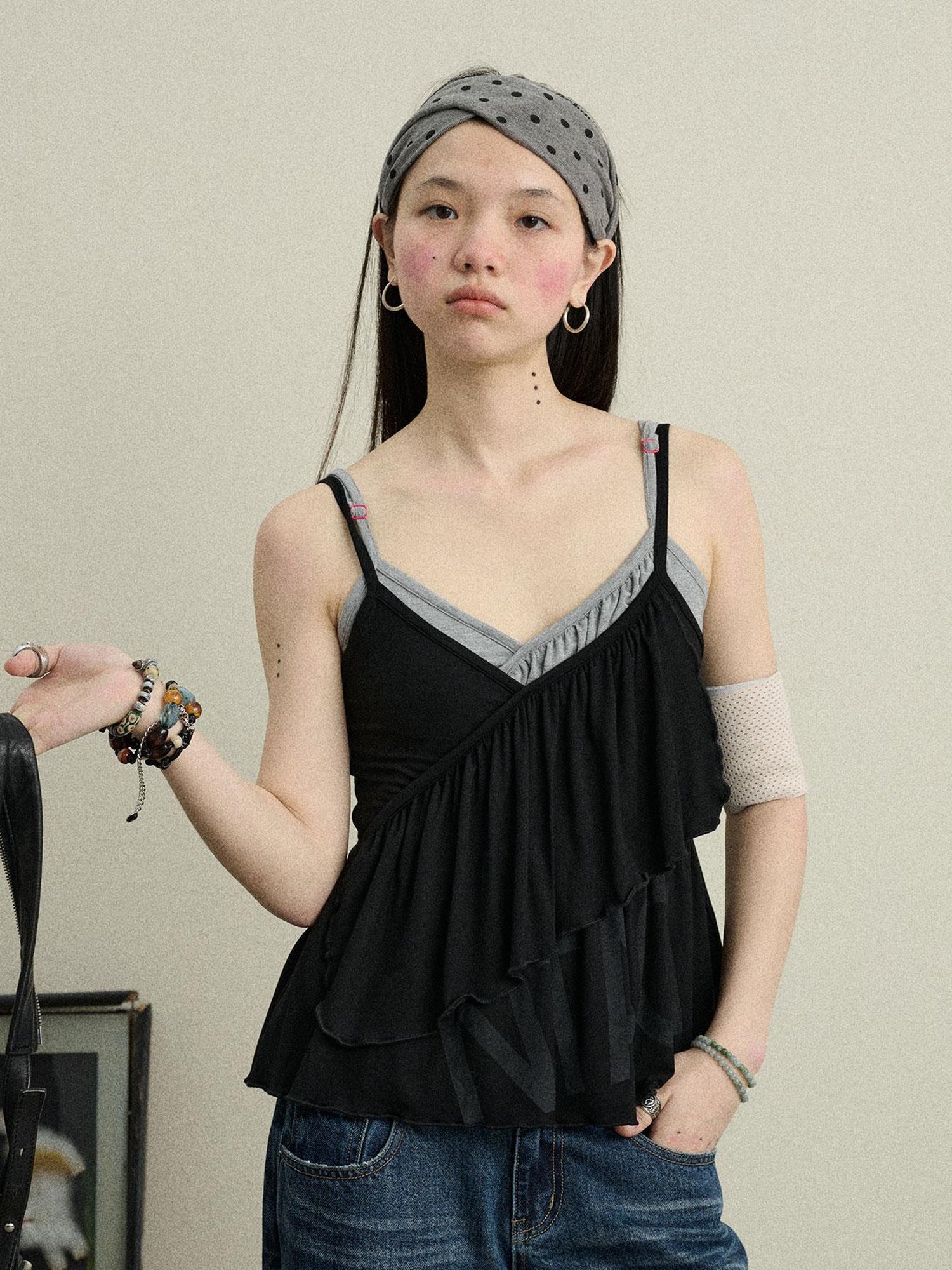 Achihara Chestnut Tree Print Camisole