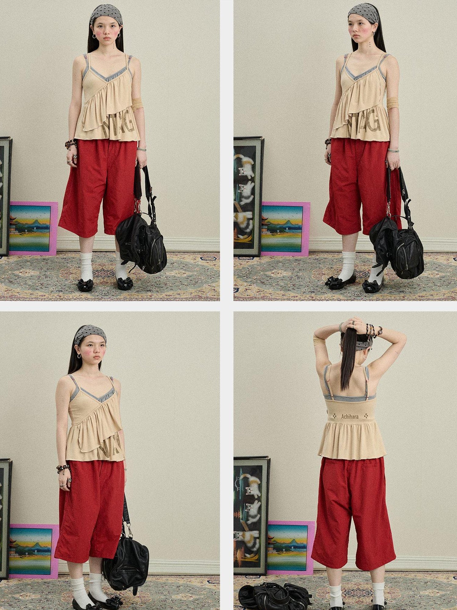 Achihara Chestnut Tree Print Camisole