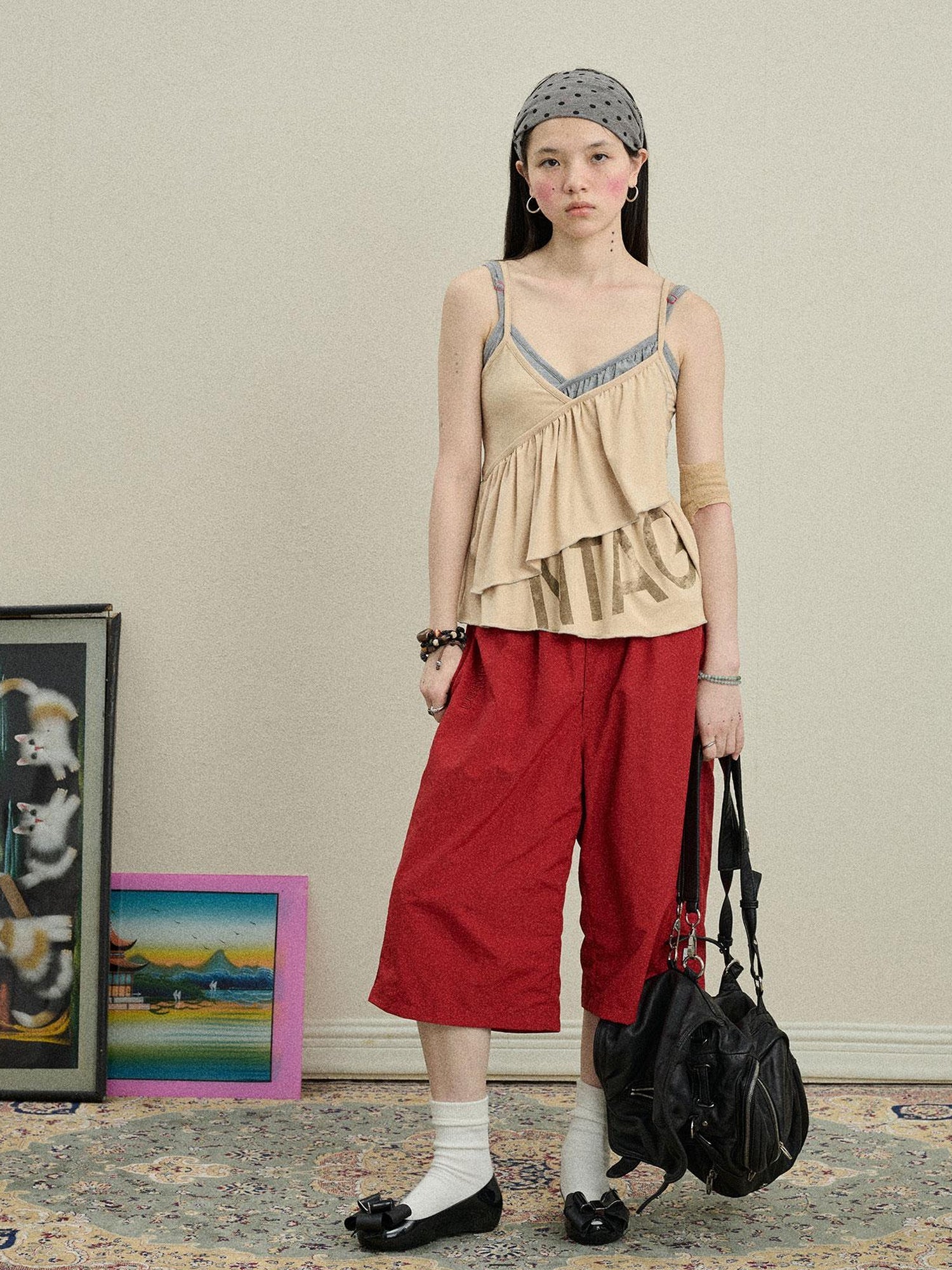 Achihara Chestnut Tree Print Camisole