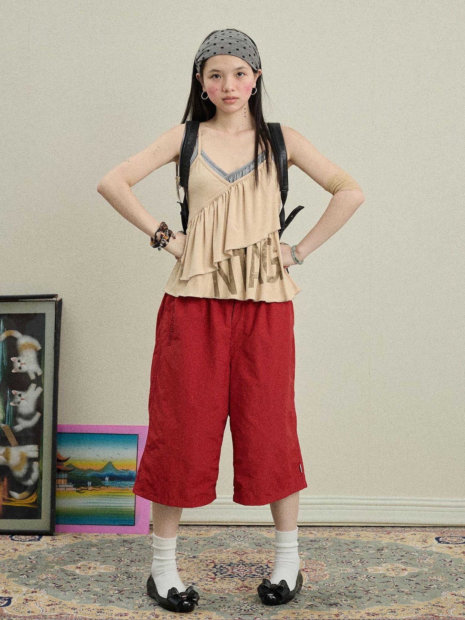 Achihara Chestnut Tree Print Camisole