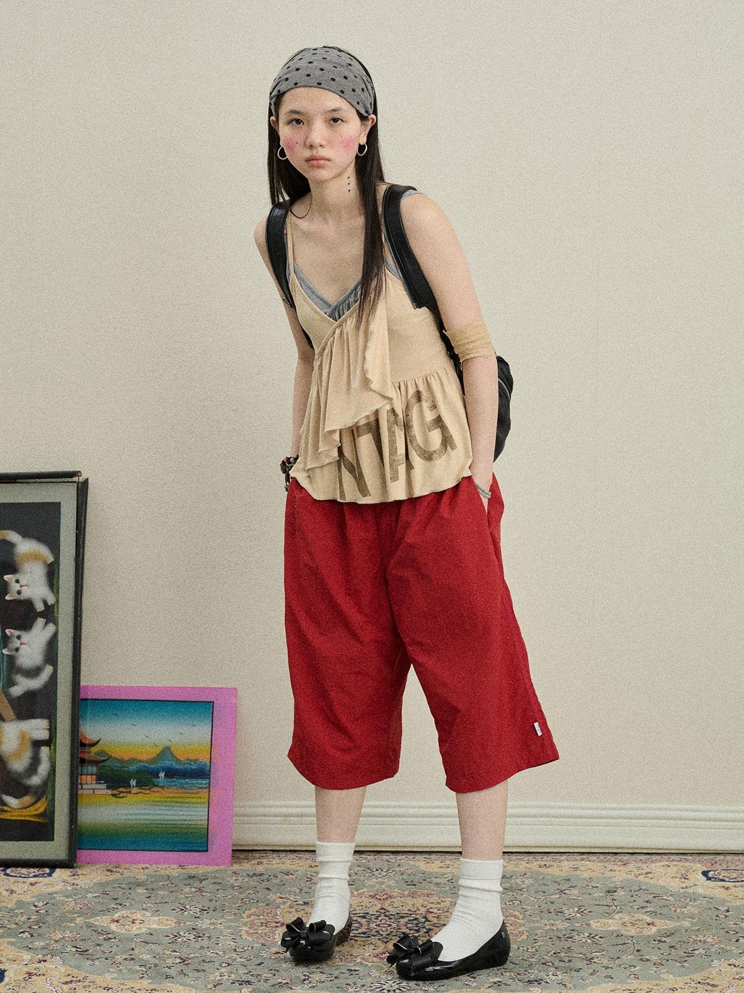 Achihara Chestnut Tree Print Camisole