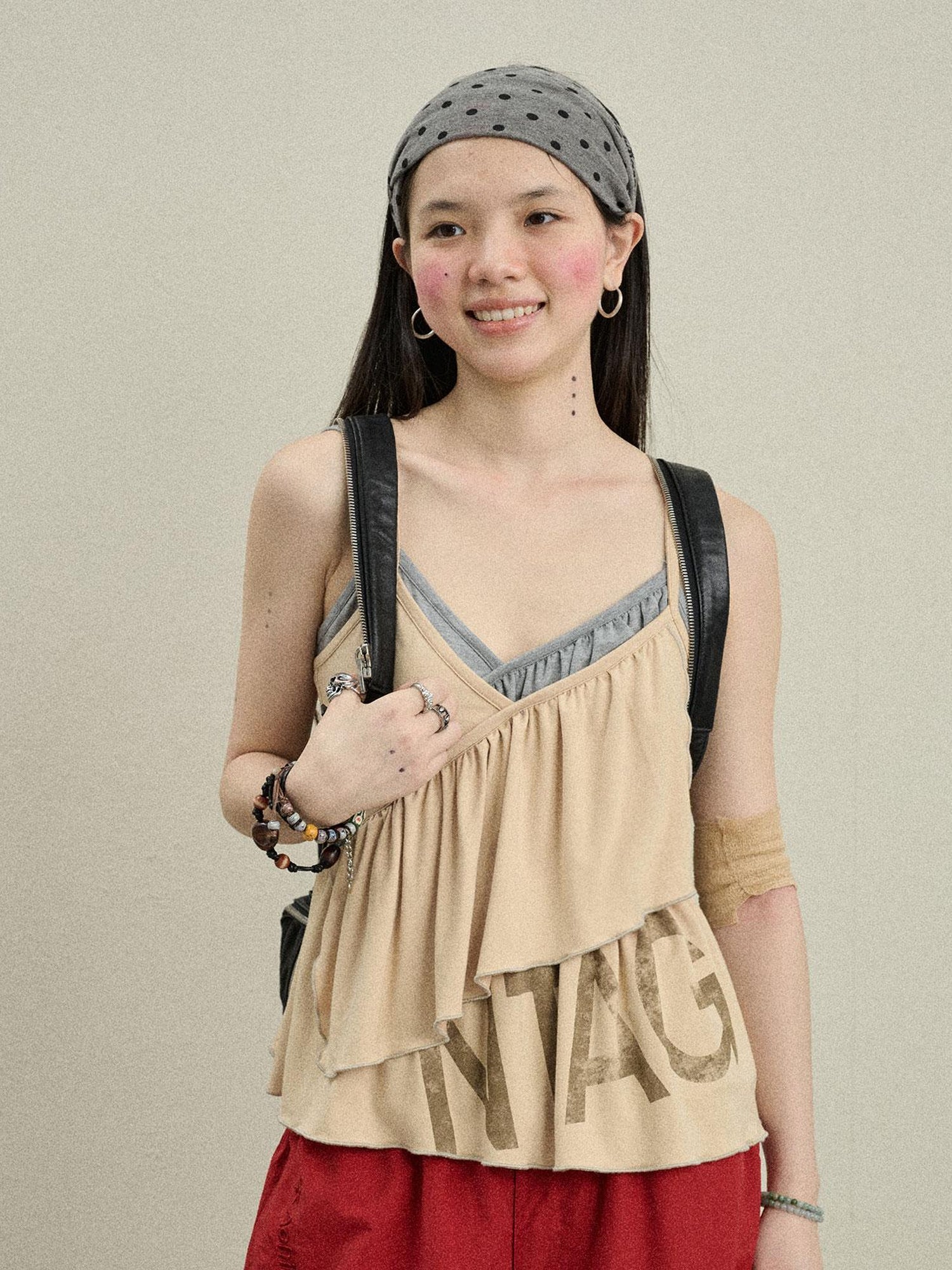 Achihara Chestnut Tree Print Camisole