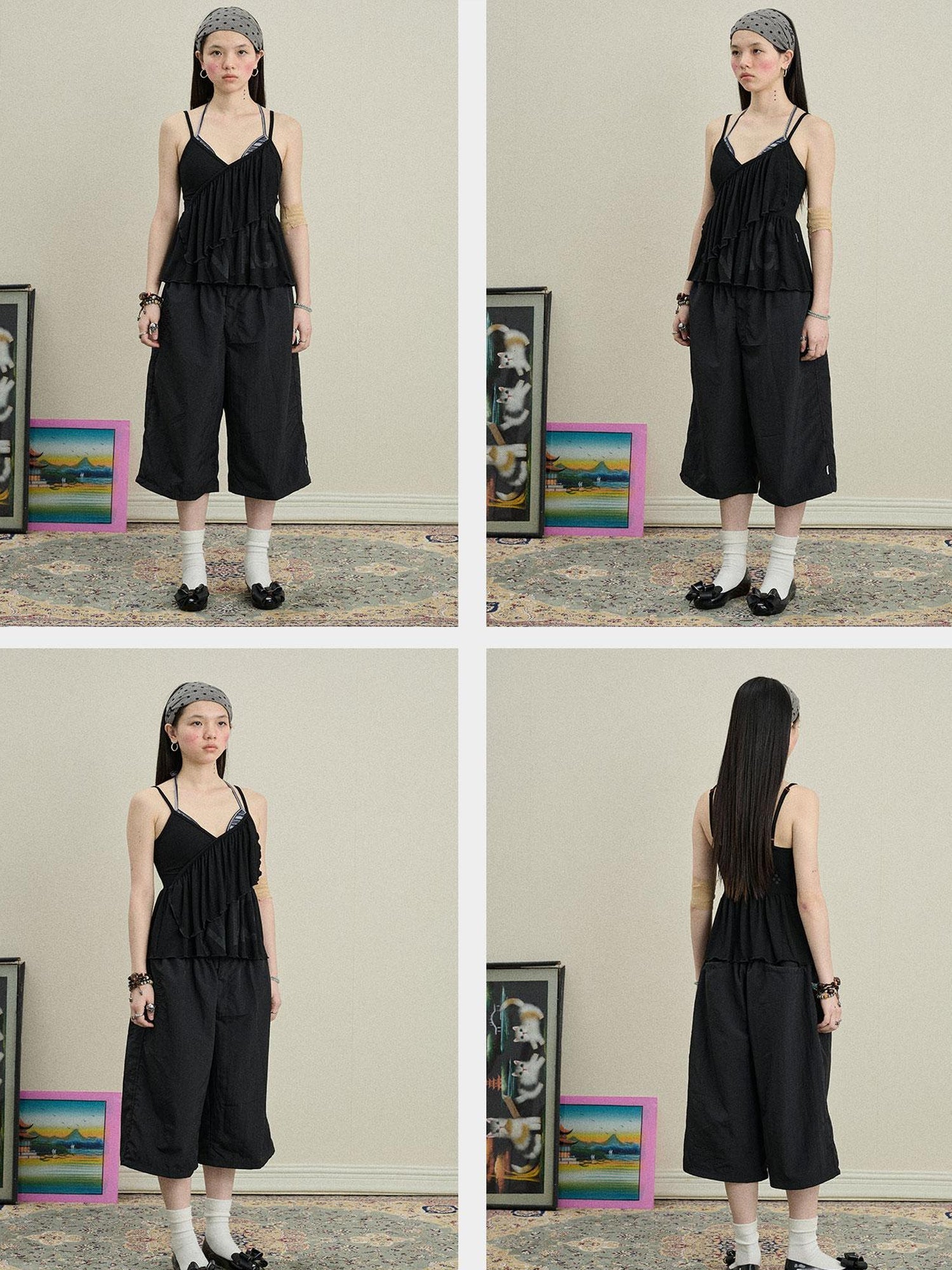 Achihara Chestnut Tree Print Camisole