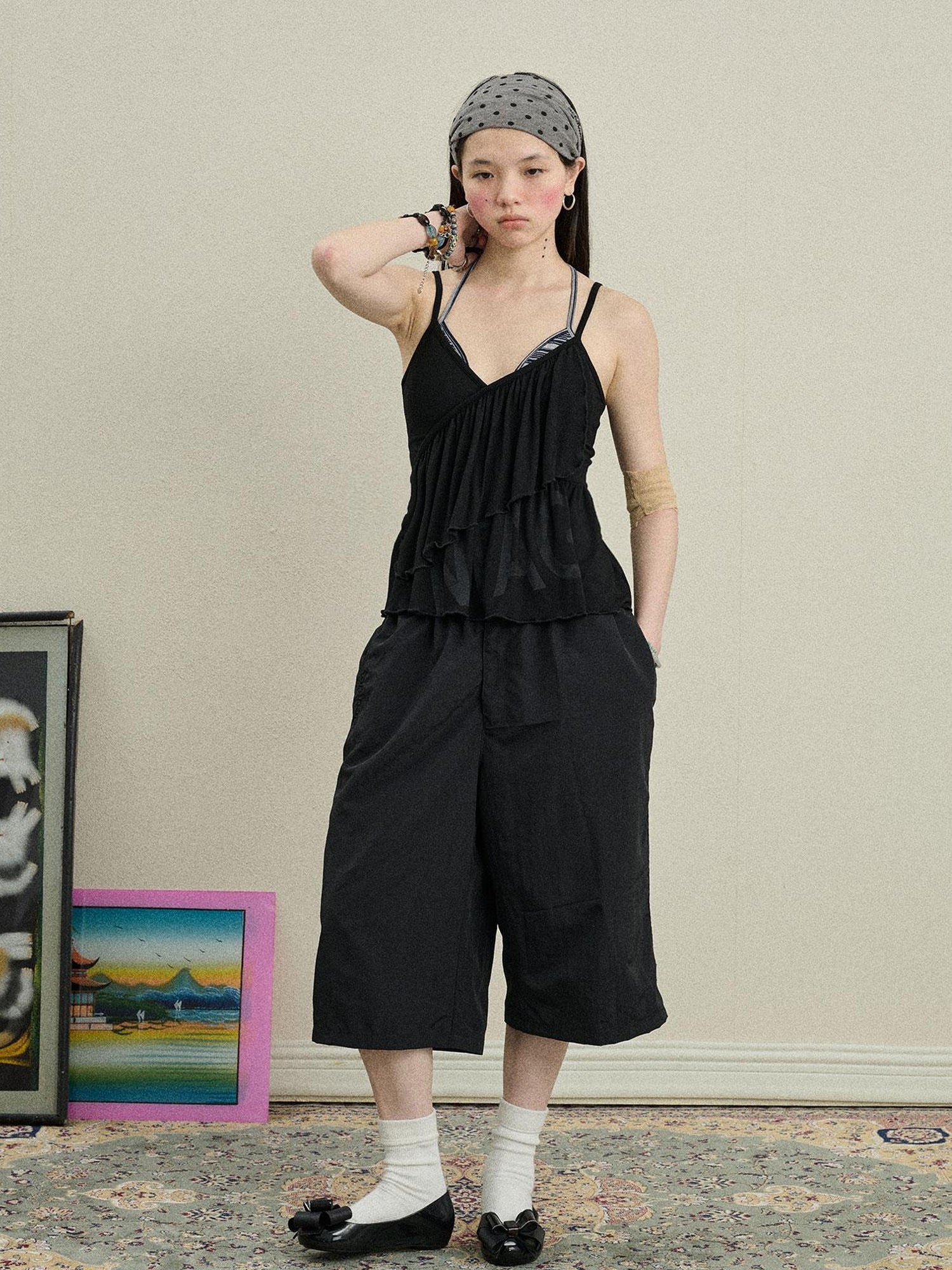 Achihara Chestnut Tree Print Camisole