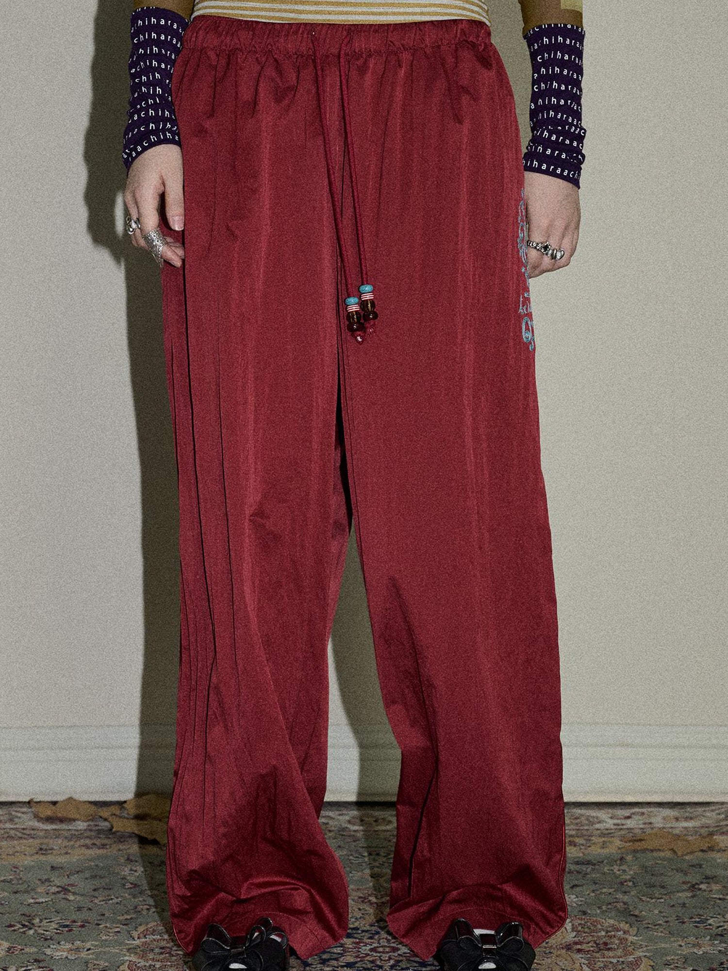 Update Achihara Colorful Banana Wide Leg Trousers