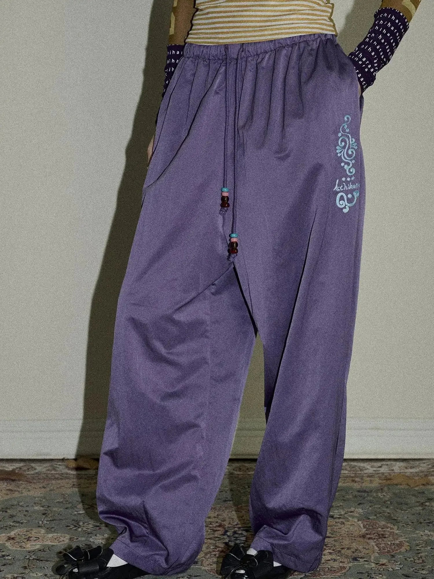 Colorful Banana Wide Leg Trousers