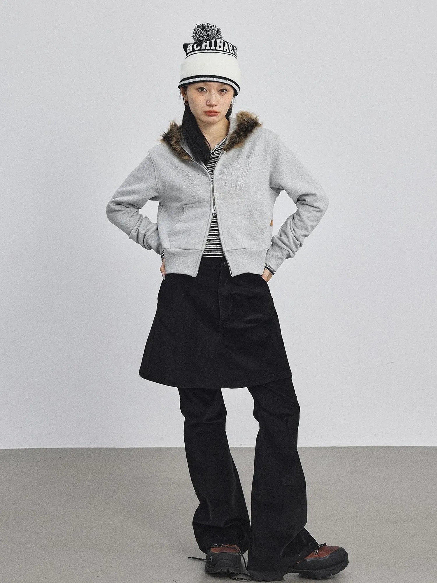 Cozy Fluffy Cropped Sweatshirt