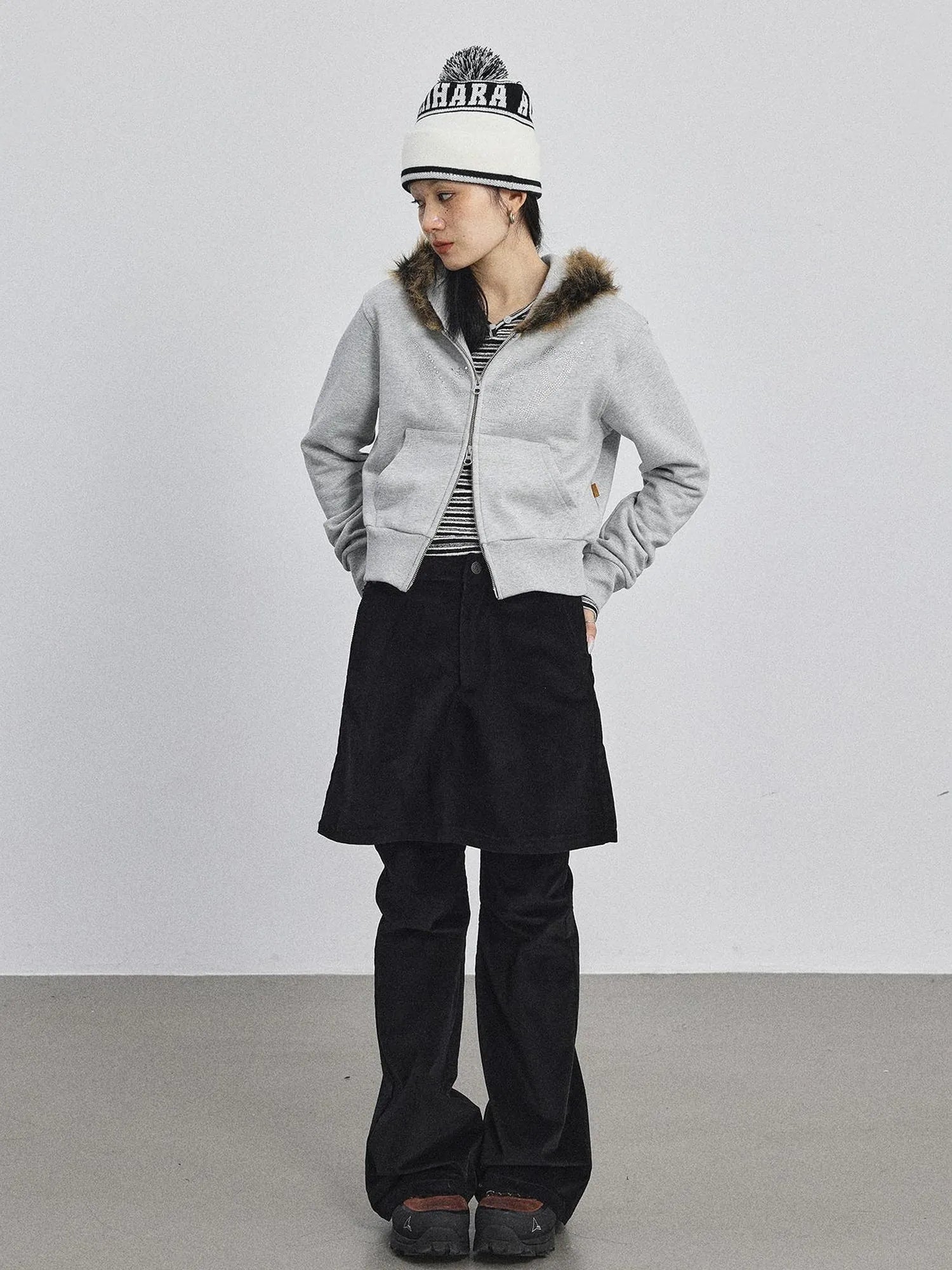 Cozy Fluffy Cropped Sweatshirt