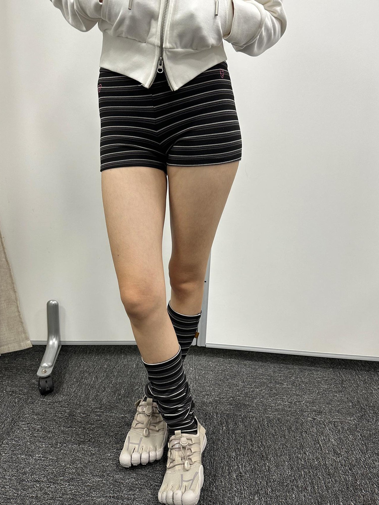 Achihara Crab Seal Rose High Waist Breton Leggings