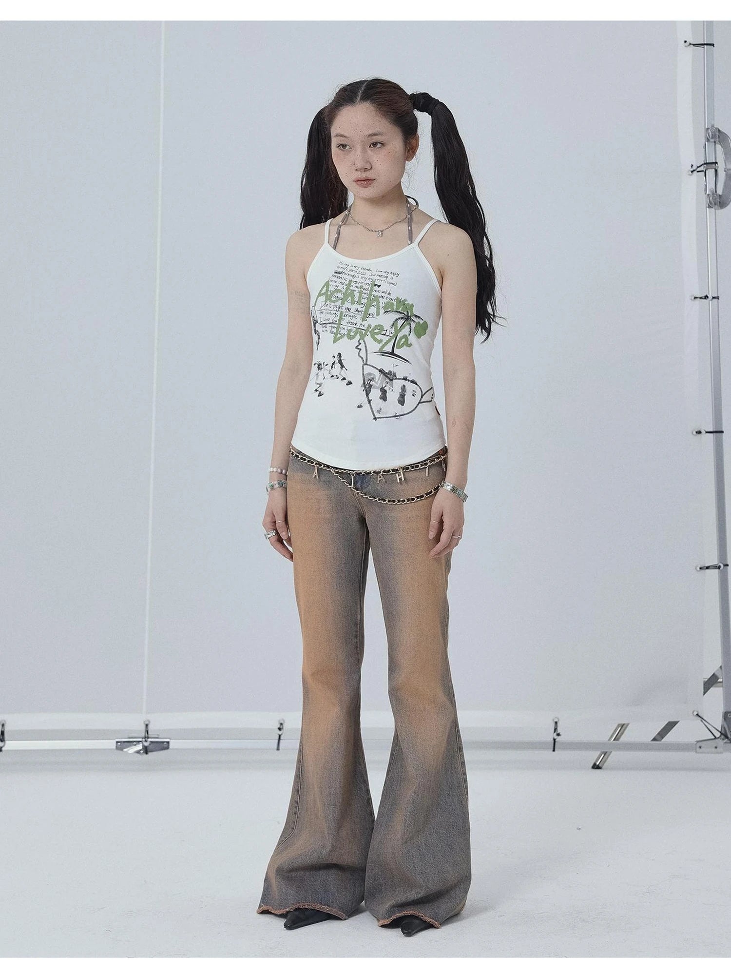 Cropped Print Tee Summer New Design Sweet Spicy Top