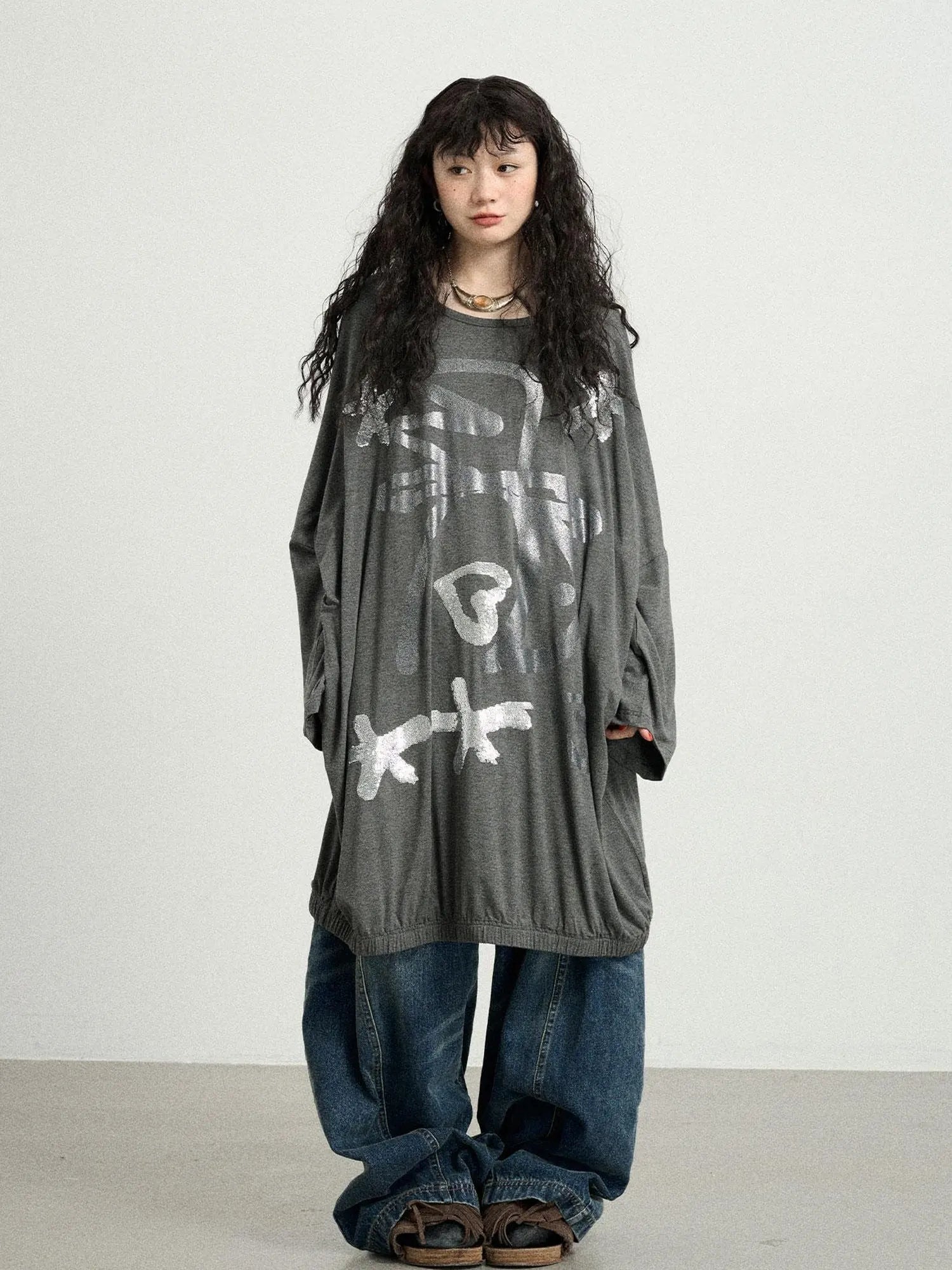 Dancing Bobo Monster Glitter Loose Tee