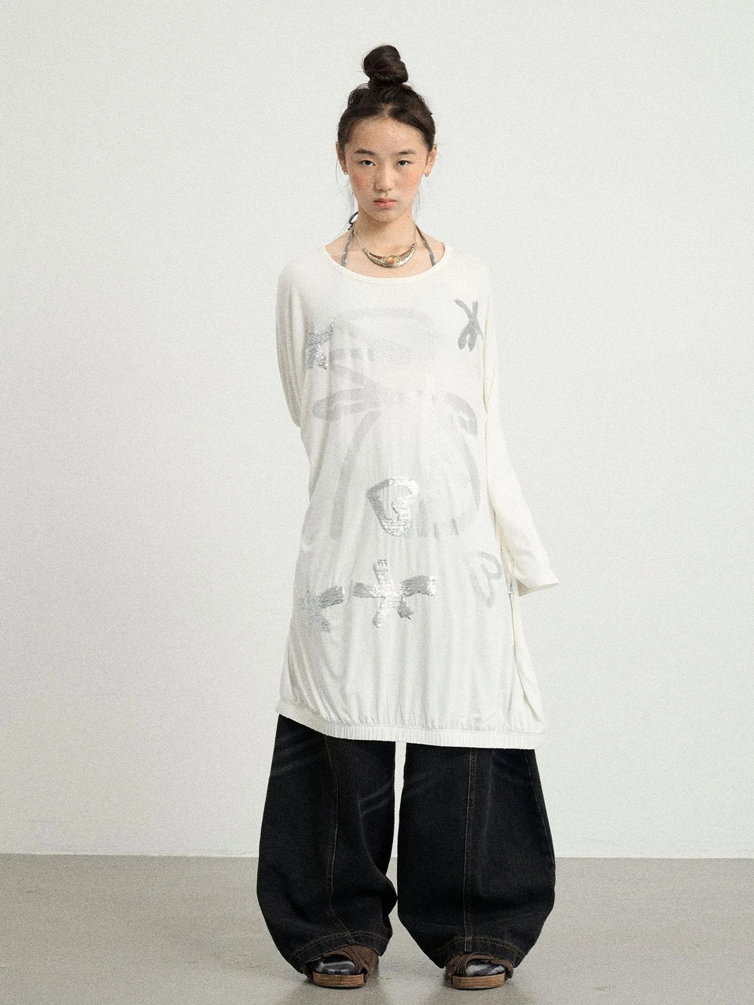Dancing Bobo Monster Glitter Loose Tee