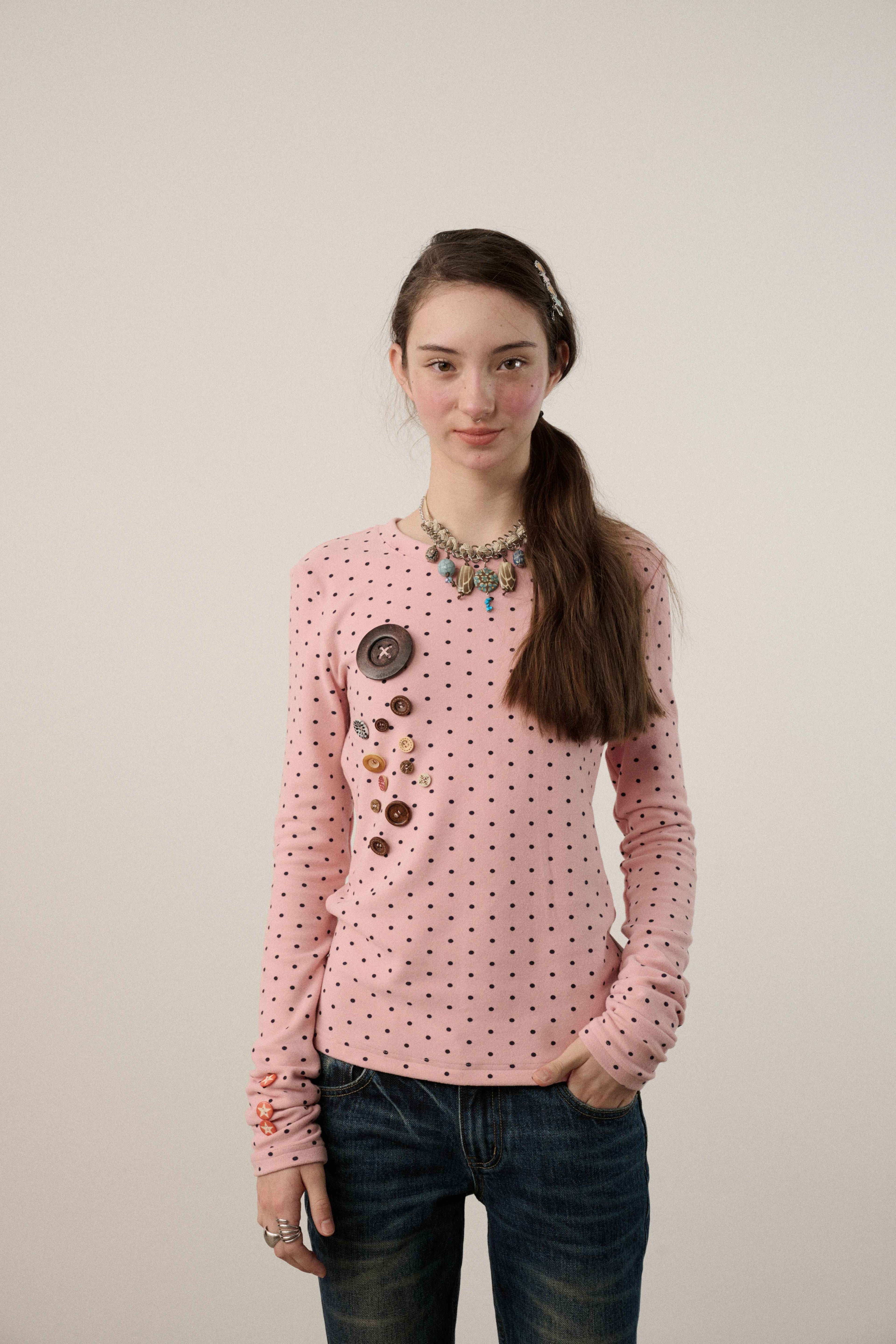 Achihara_Derong_Viscose_Spandex_Polka_Dot_Long_Sleeve_Straight_Fit_Women_T-Shirt_MISSTT