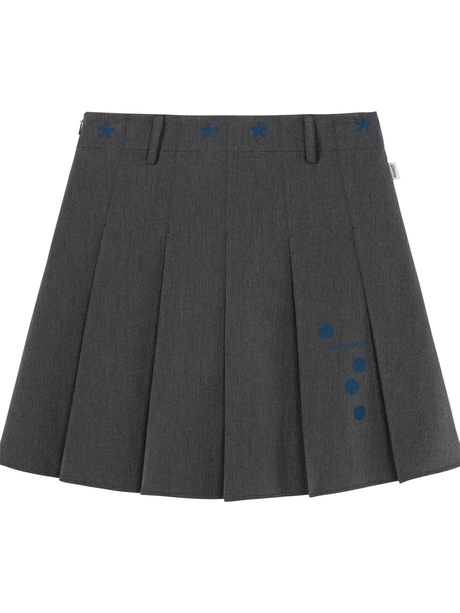 Double Sided Pleated Skirt With Print