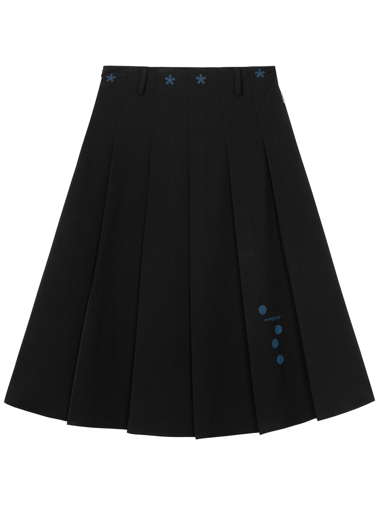 Double Sided Pleated Skirt With Print