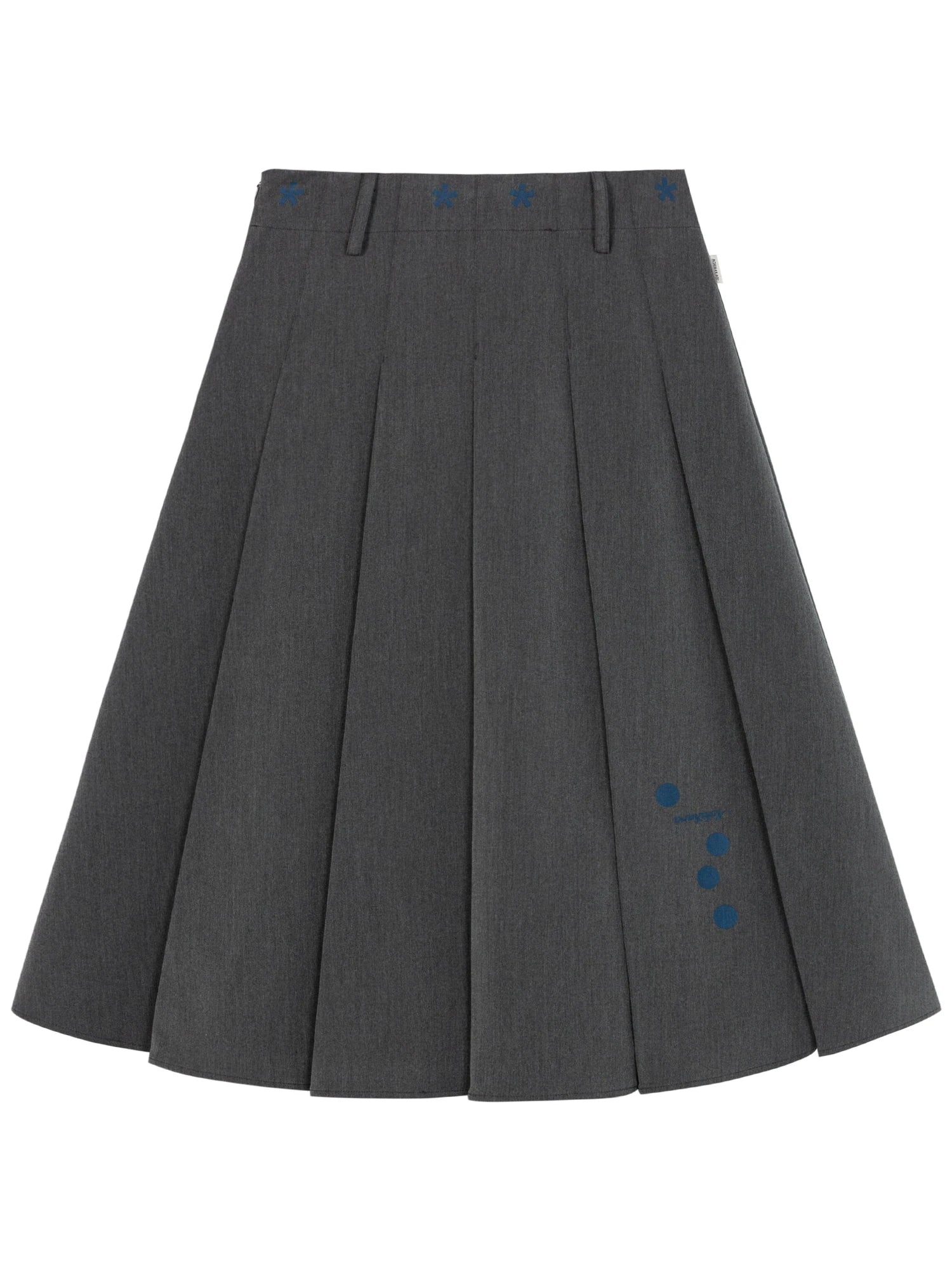 Double Sided Pleated Skirt With Print