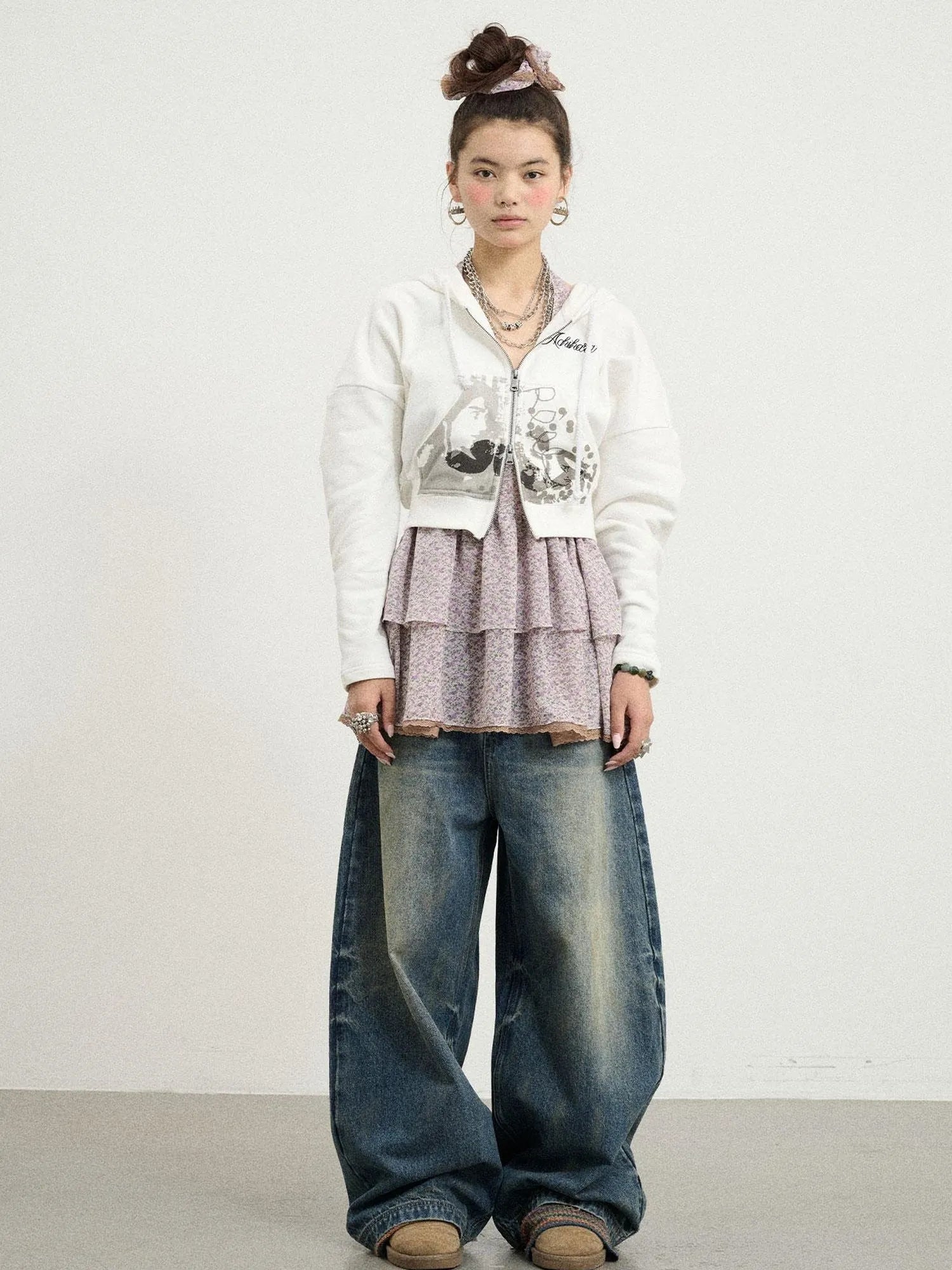 Dreamwave Cropped Hoodie