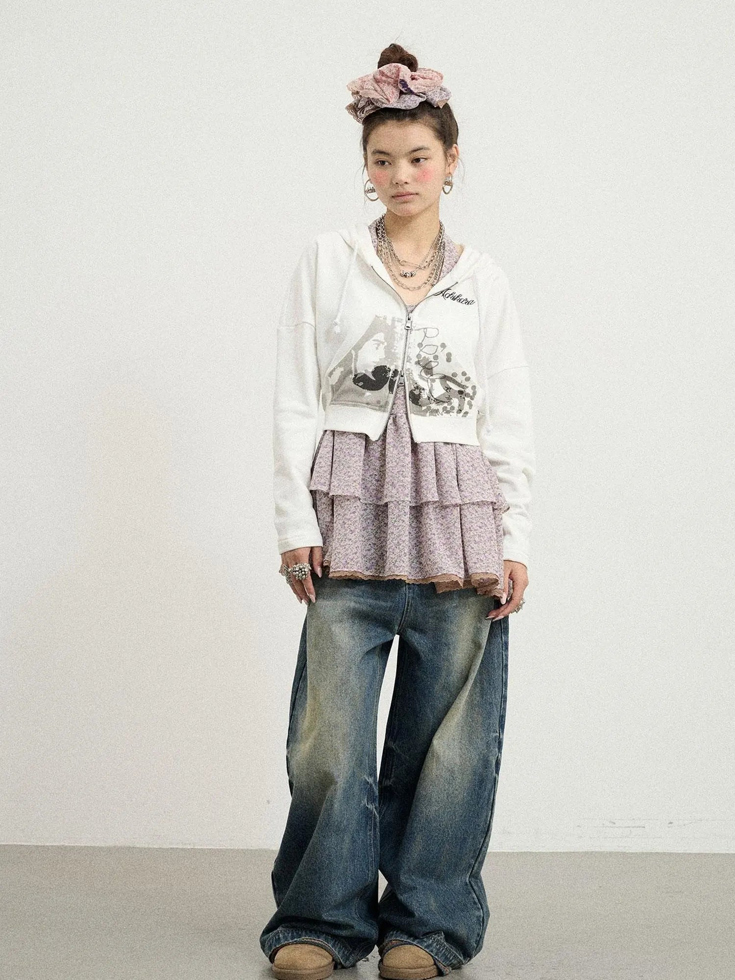 Dreamwave Cropped Hoodie