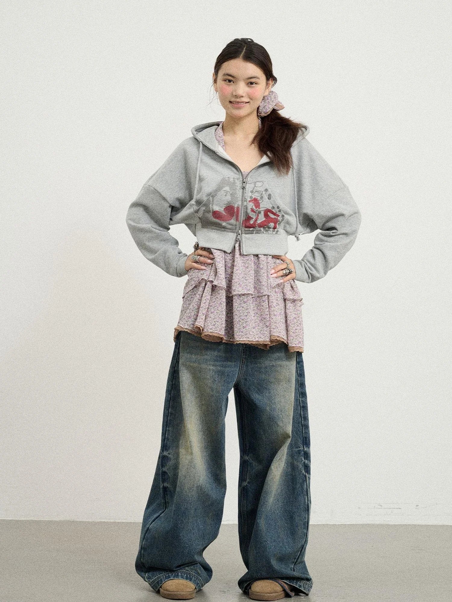 Dreamwave Cropped Hoodie
