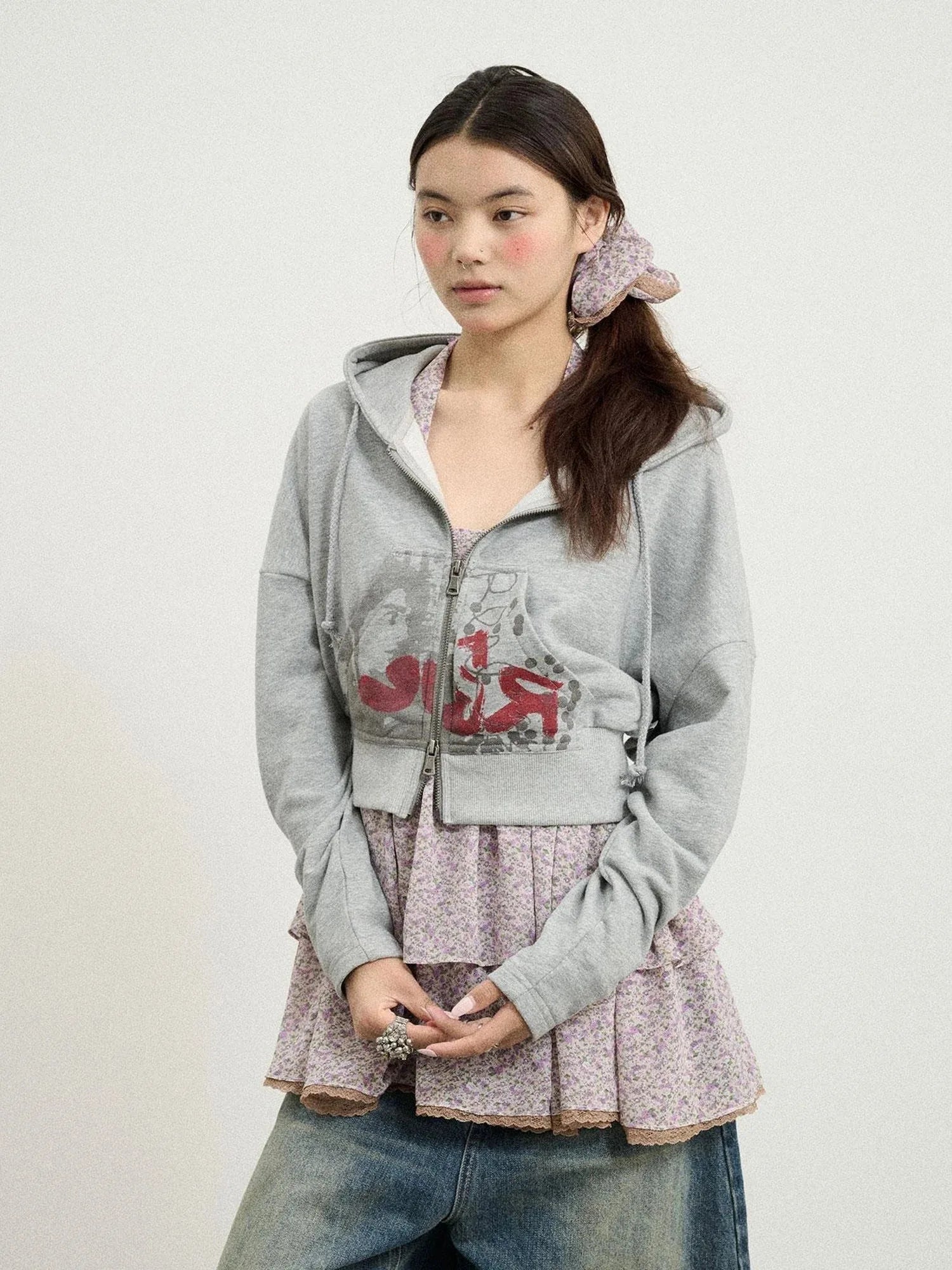 Dreamwave Cropped Hoodie