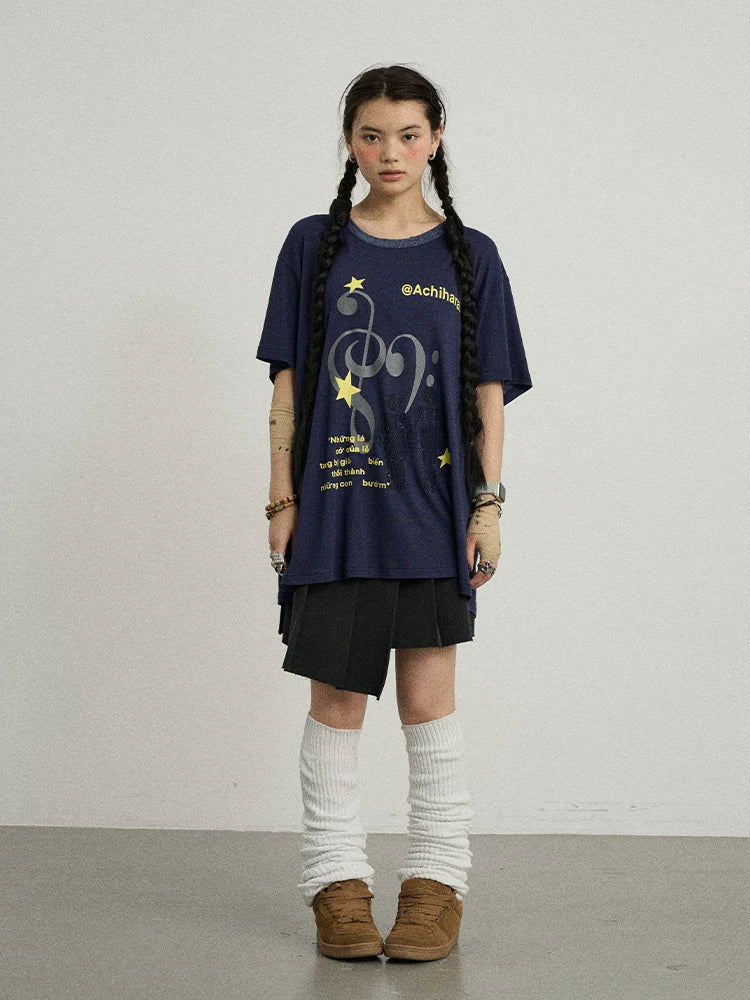 Achihara Electronic Bestie Relaxed Fit Tee-1