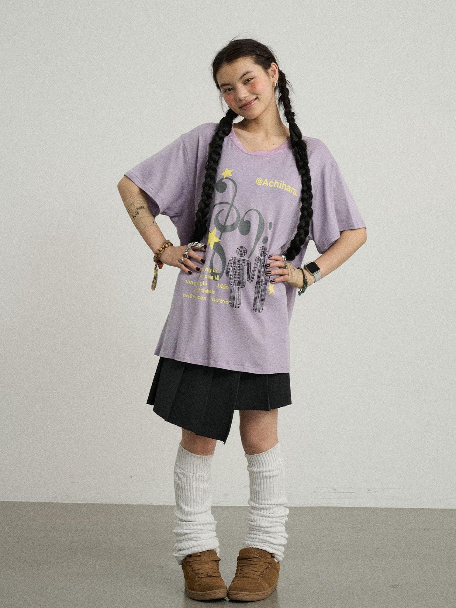 Achihara Electronic Bestie Relaxed Fit Tee