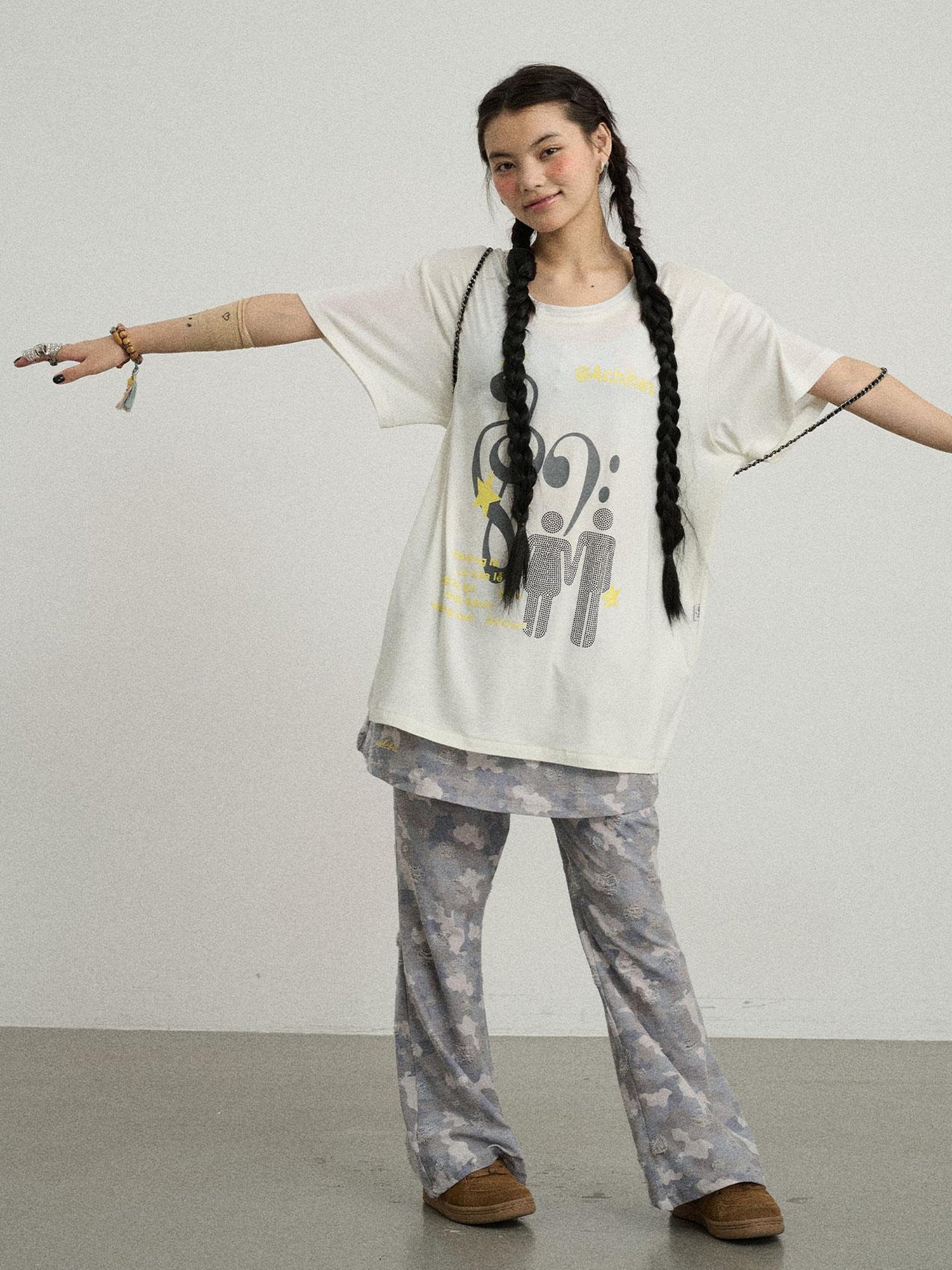 Achihara Electronic Bestie Relaxed Fit Tee