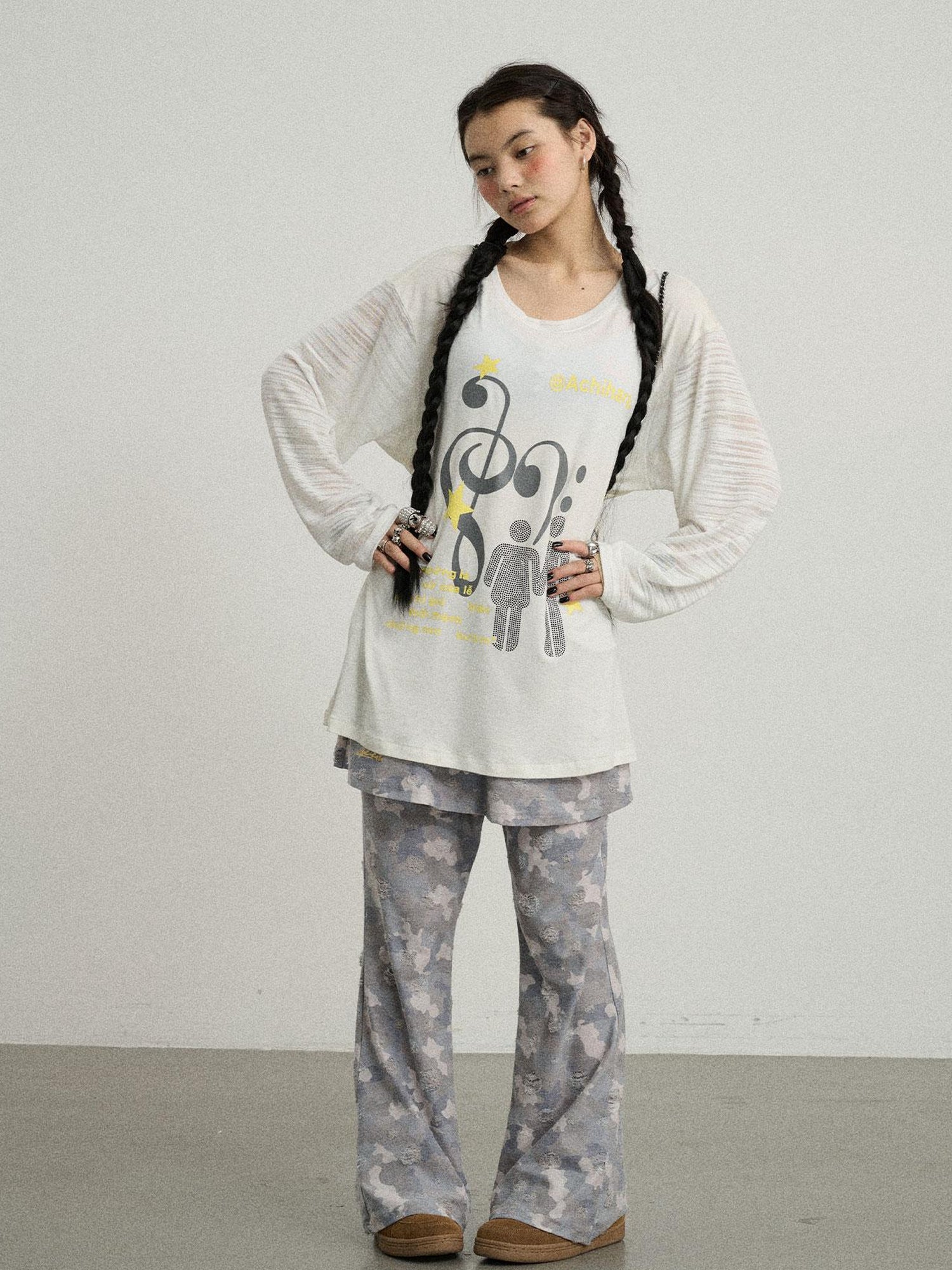 Achihara Electronic Bestie Relaxed Fit Tee