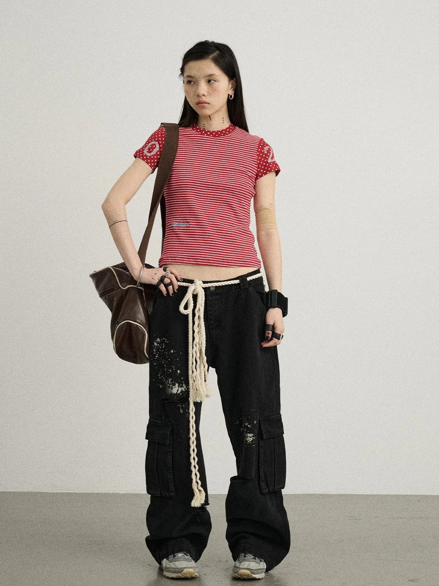 Faded Ink Canvas Cargo Pants